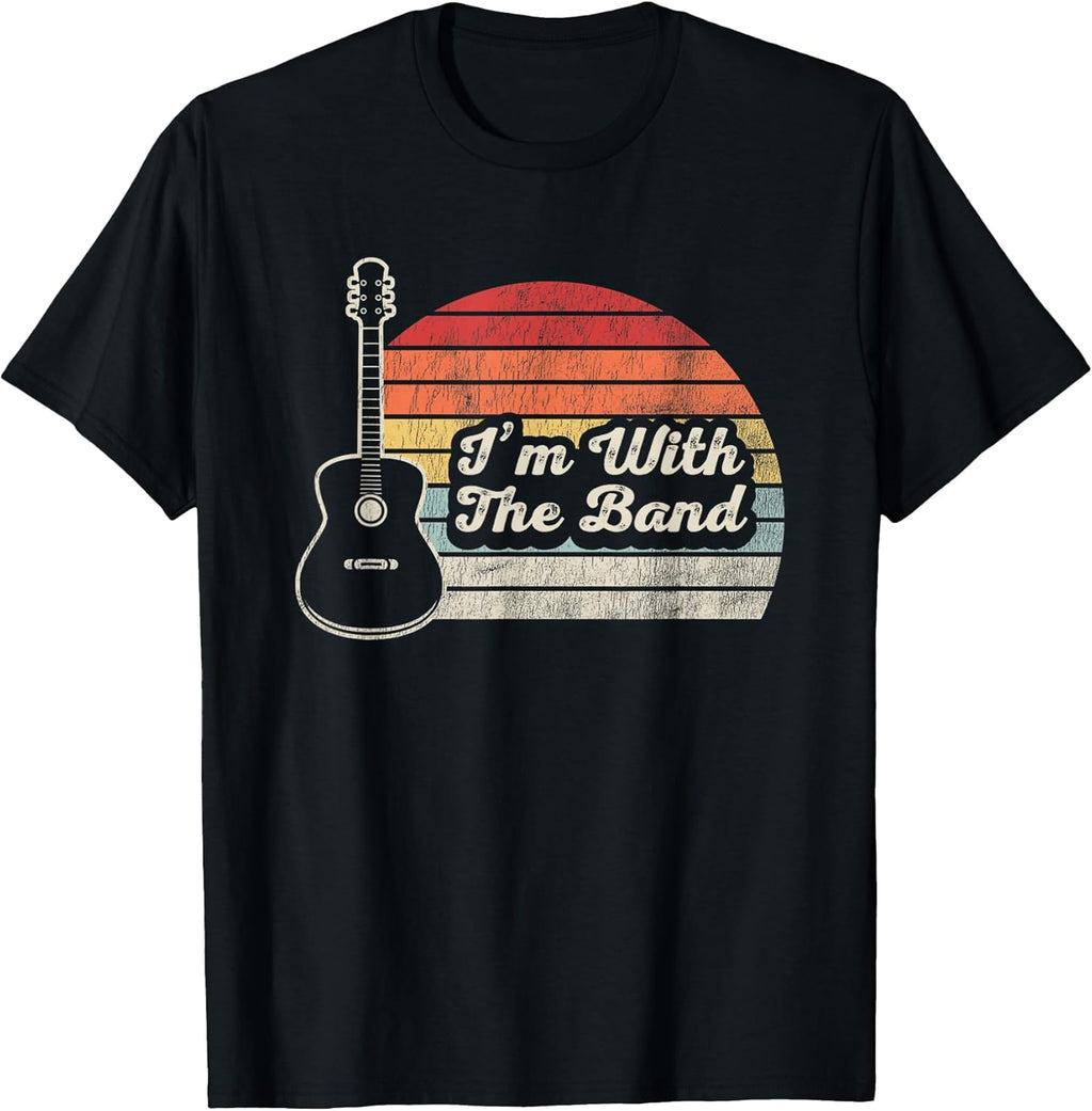 I'm With The Band Acoustic Guitar T-Shirt