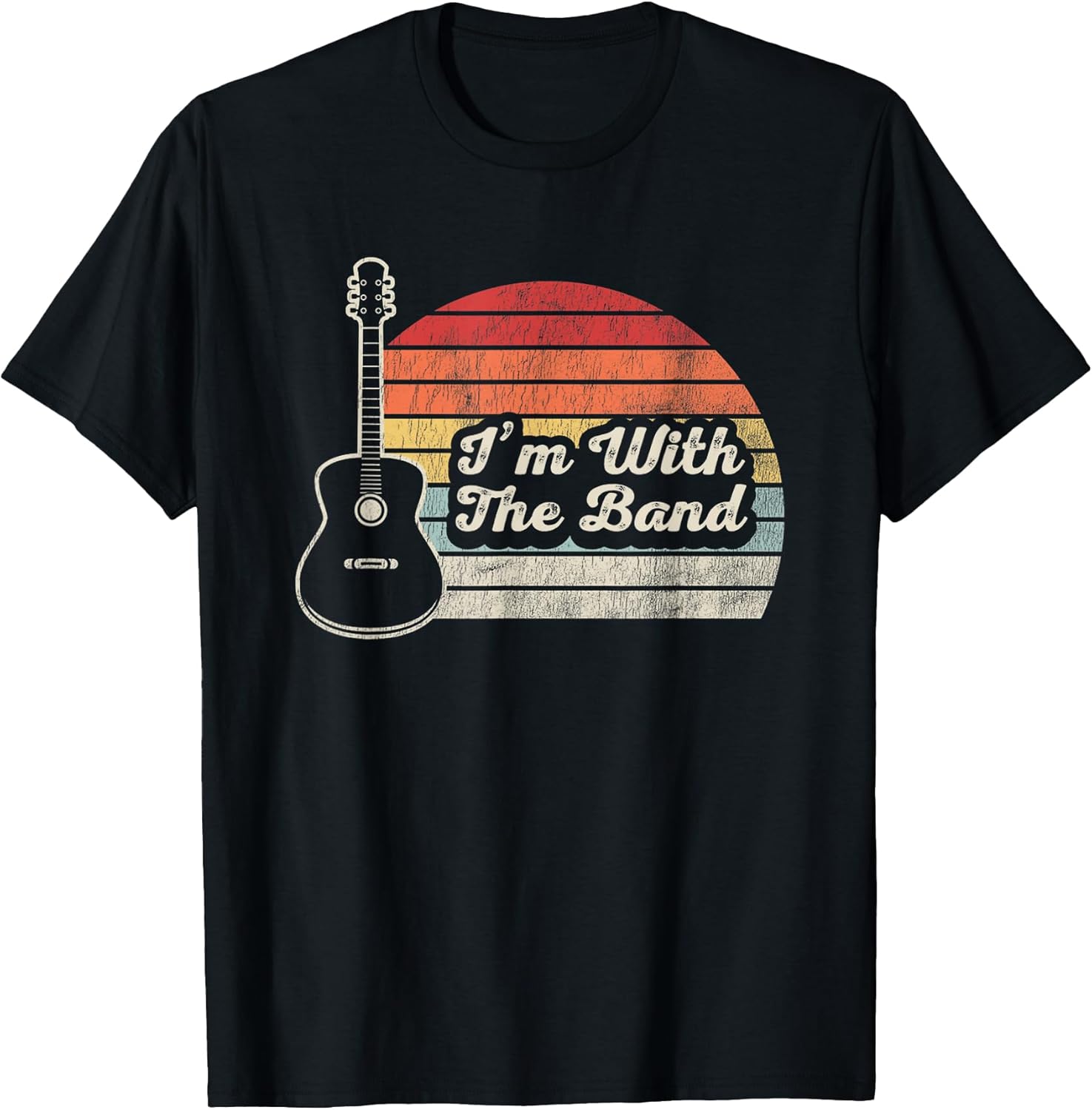 I'm With The Band Acoustic Guitar T-Shirt