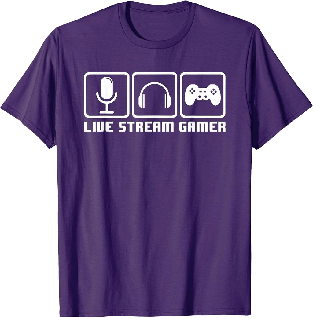 Videogames Live Streaming Gaming Streamer Gift T-Shirt