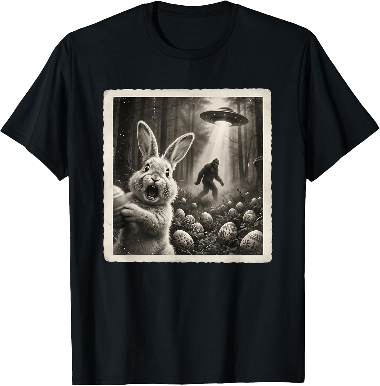 Easter Bunny Bigfoot Selfie UFO Alien Apparel