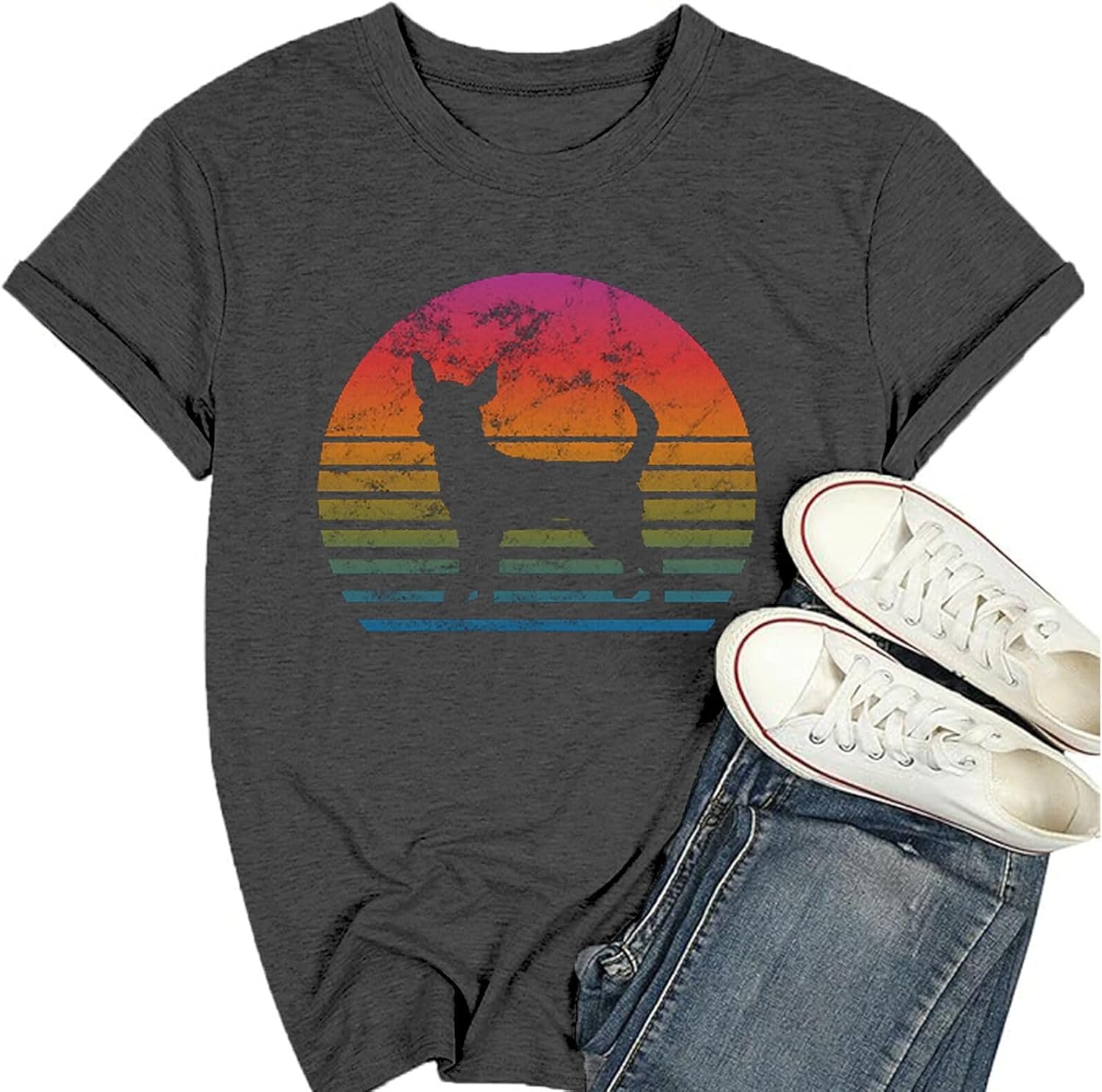 Women Hiking Mountain Shirt Nature Sunrise Graphic Printed Hiking T Shirt Summer Short Sleeve Workout Tee top