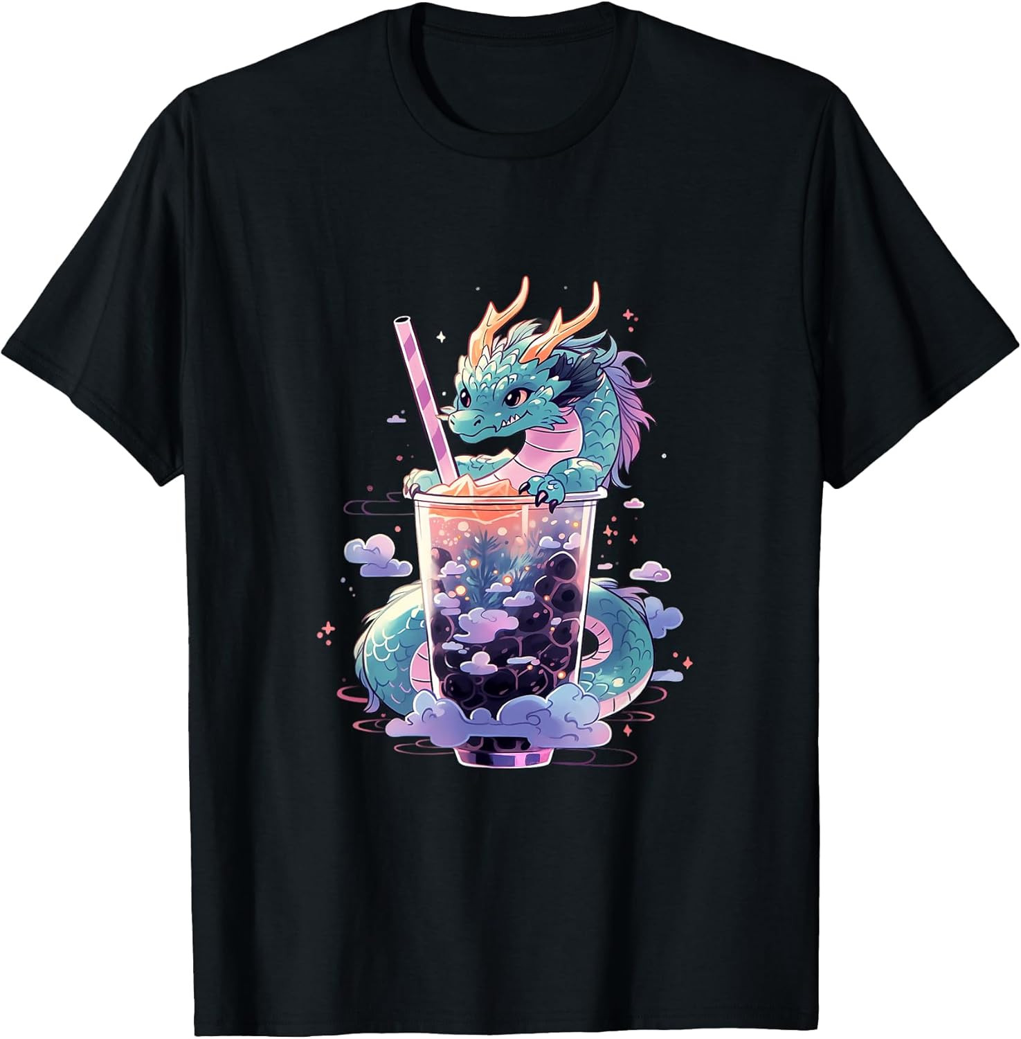 Dragon Boba Tea Bubble Tea Anime Kawaii T-Shirt
