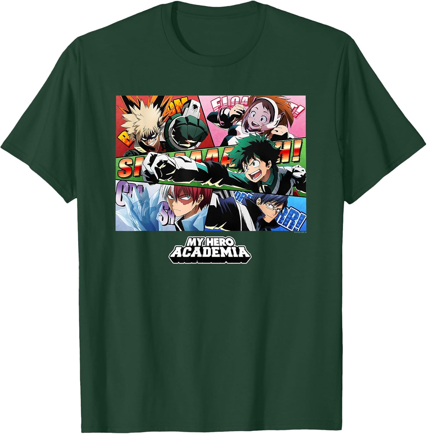 Class 1-A Group Comic Panels Anime T-Shirt
