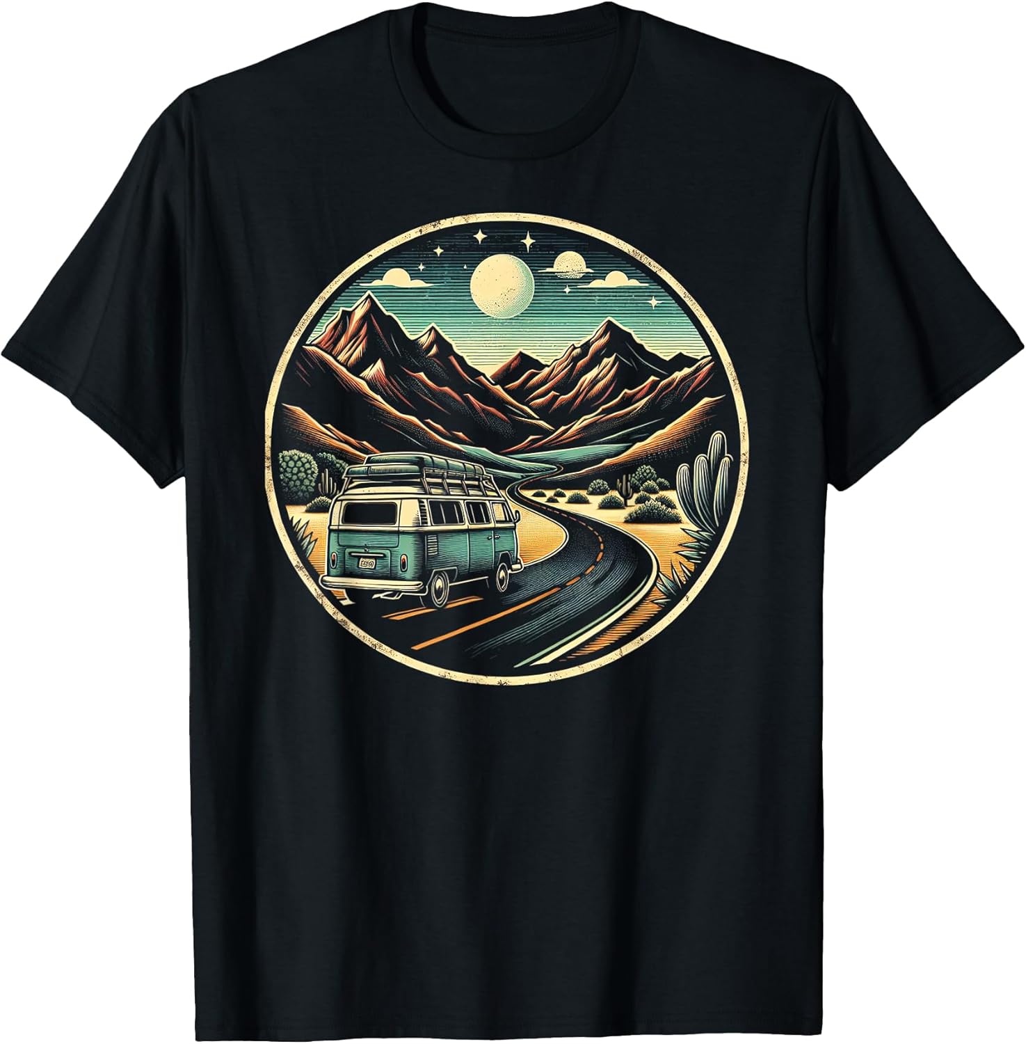 Vintage Van Scenic Road Trip T-Shirt