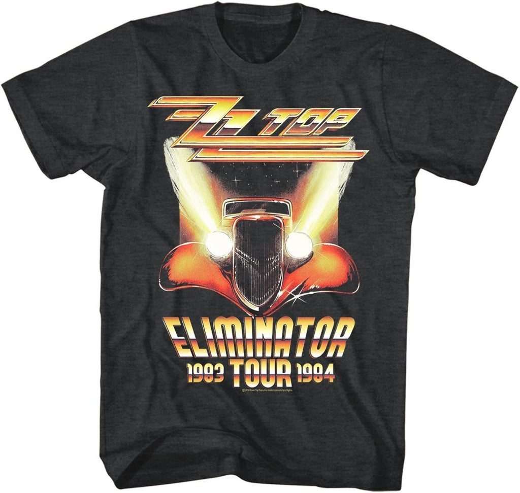 ZZ Top Rock Band Music Group Eliminator Tour 1983-84 Adult T-Shirt Tee