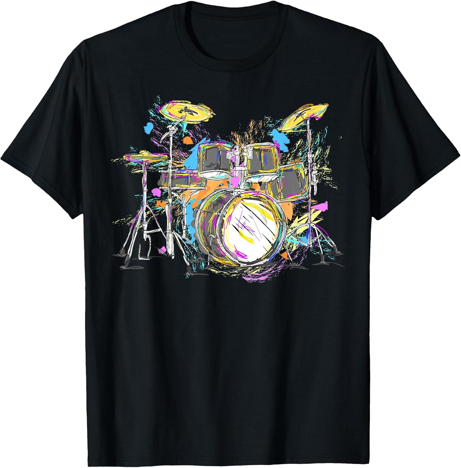 Abstract Art Drums Musician Music Band Throne Noose T-Shirt Small