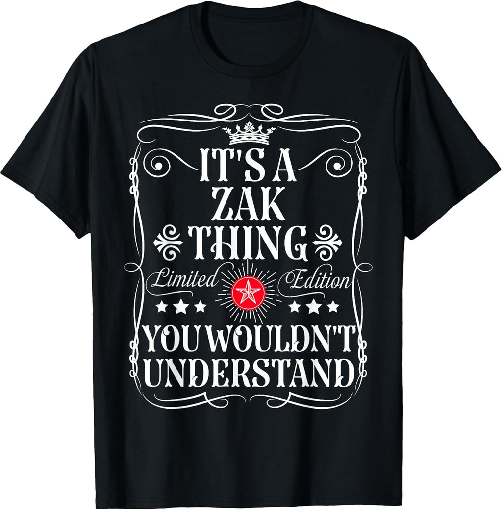 Funny Vintage Zak Name T-Shirts And Gifts