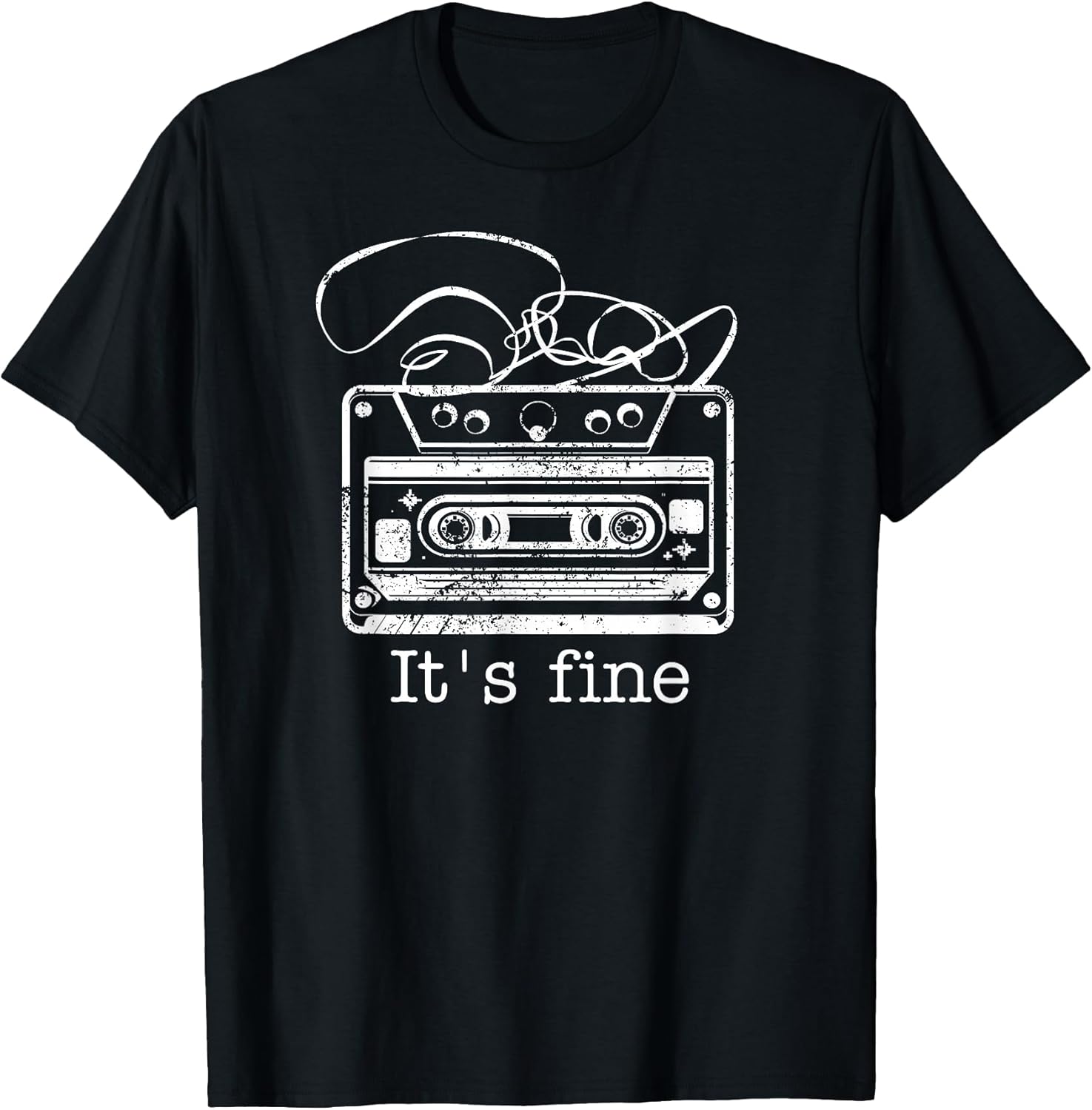 It's Fine Retro Cassette Tape 80's 90's Music T-Shirt