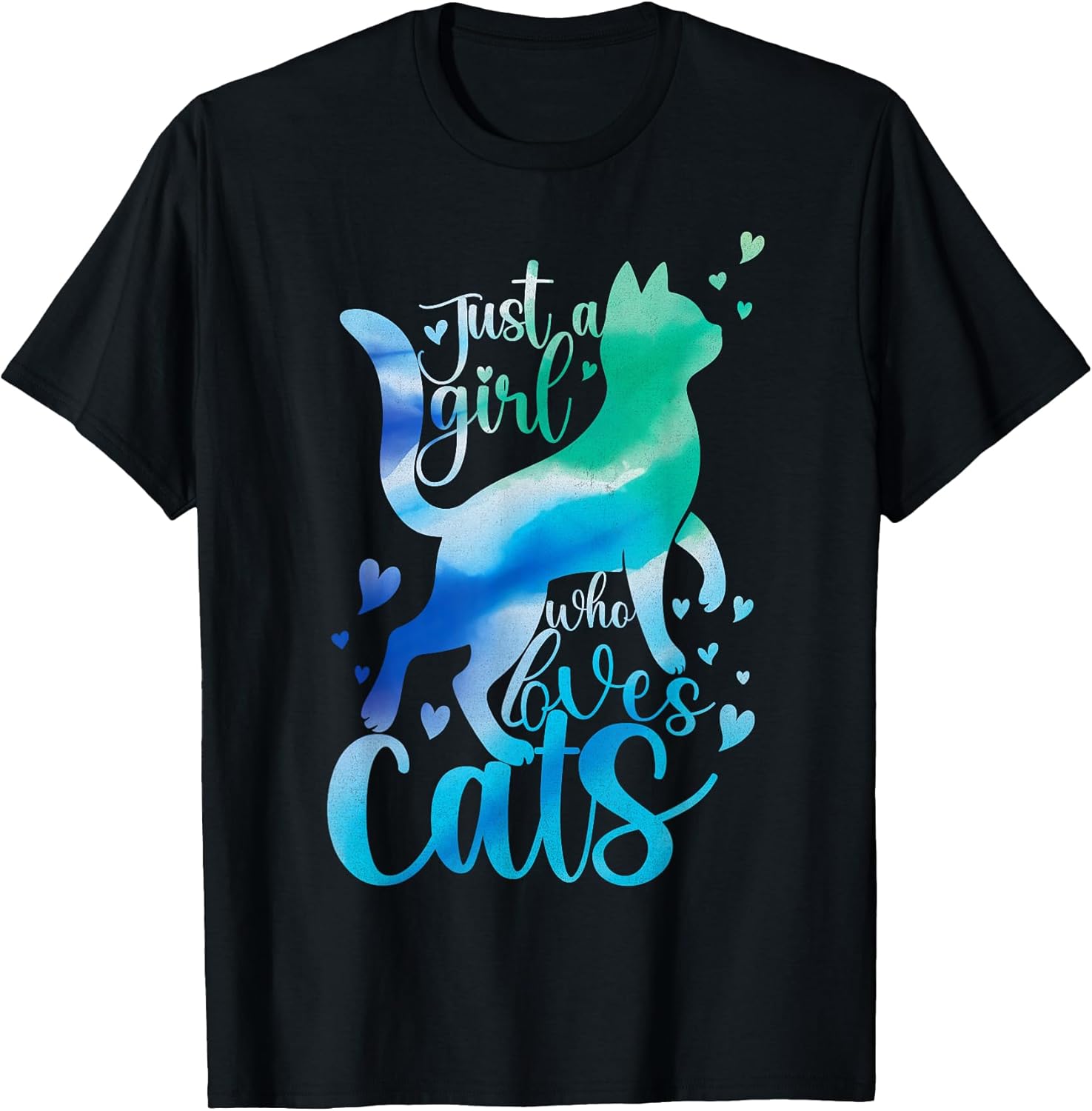 Kitty Just A Girl Who Loves Cats Cute Cat Lover Meow Pet Cat T-Shirt