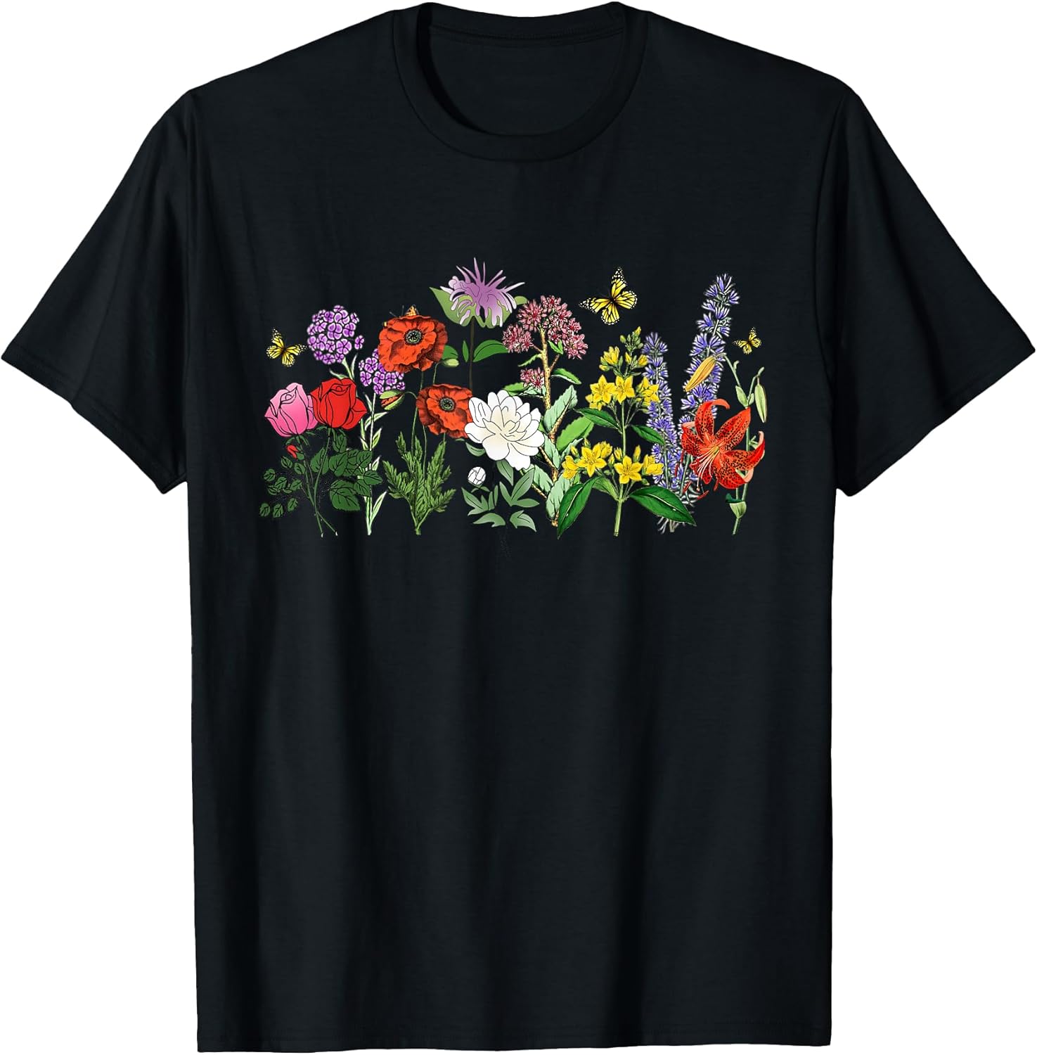 Wildflower Summer Flowers Floral Graphic Tee