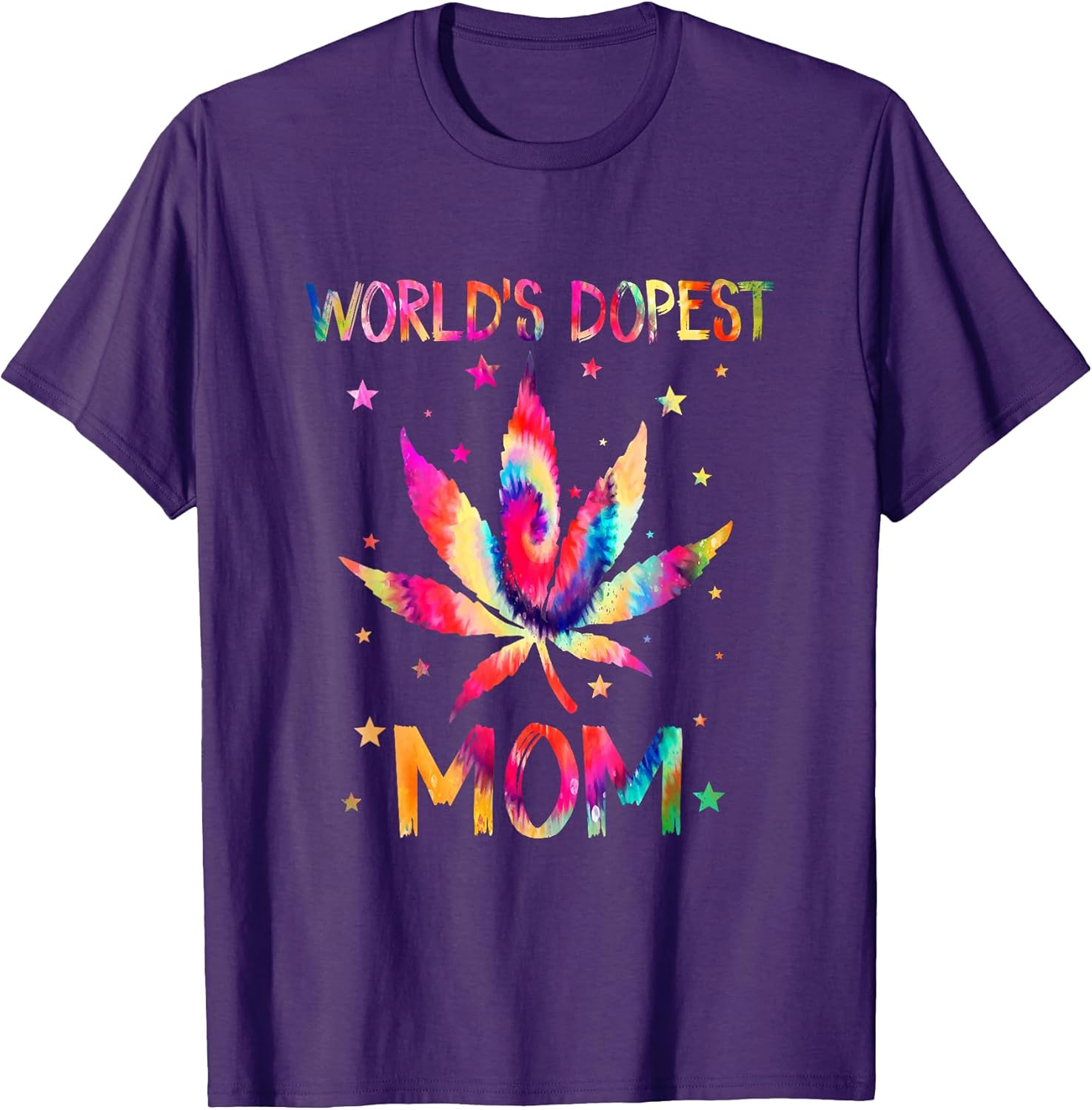 World's Dopest Mom Weed Leaf