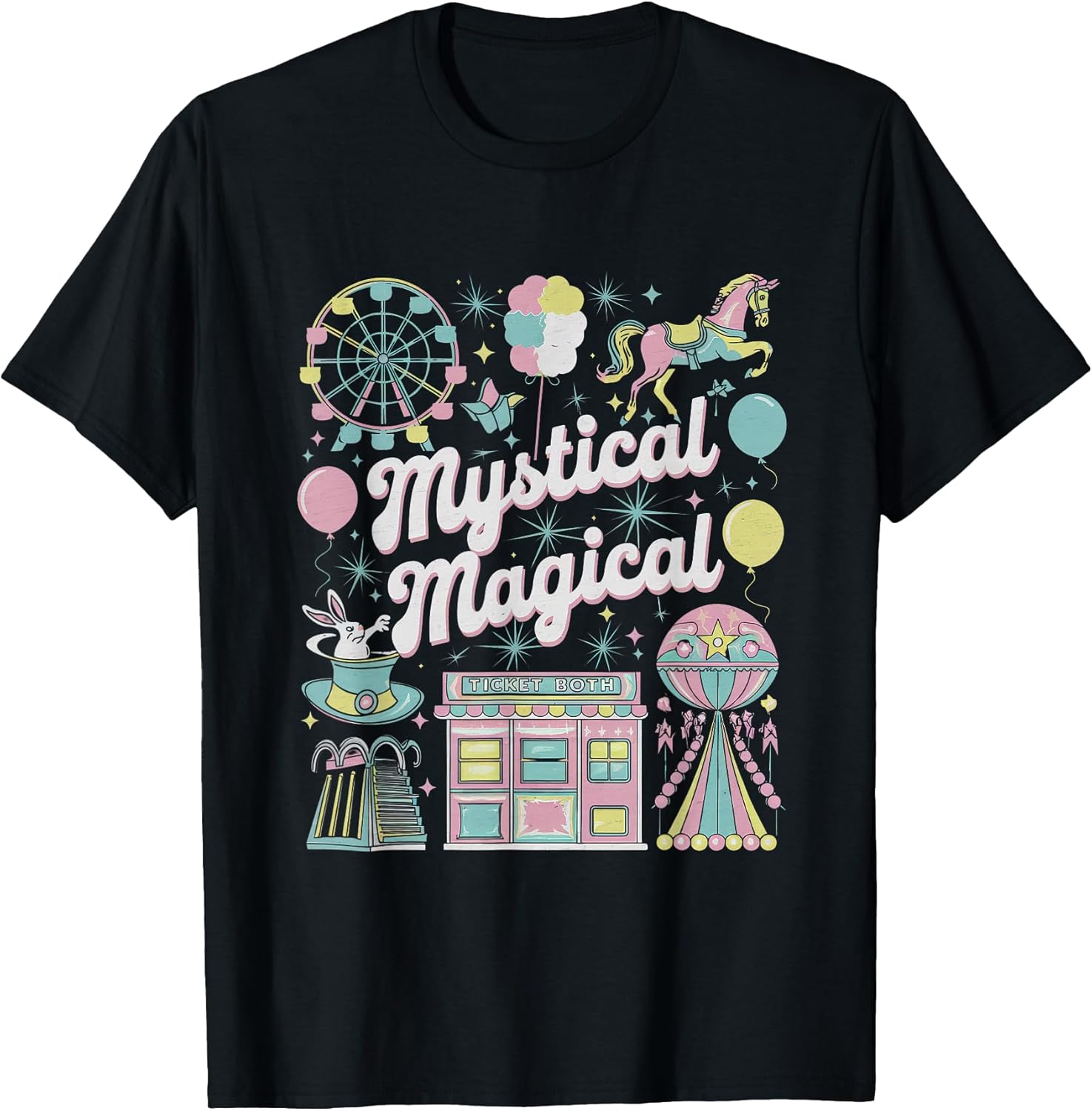 Mystical Magical Tshirt Retro Aesthetic Space Gift Men Women T-Shirt