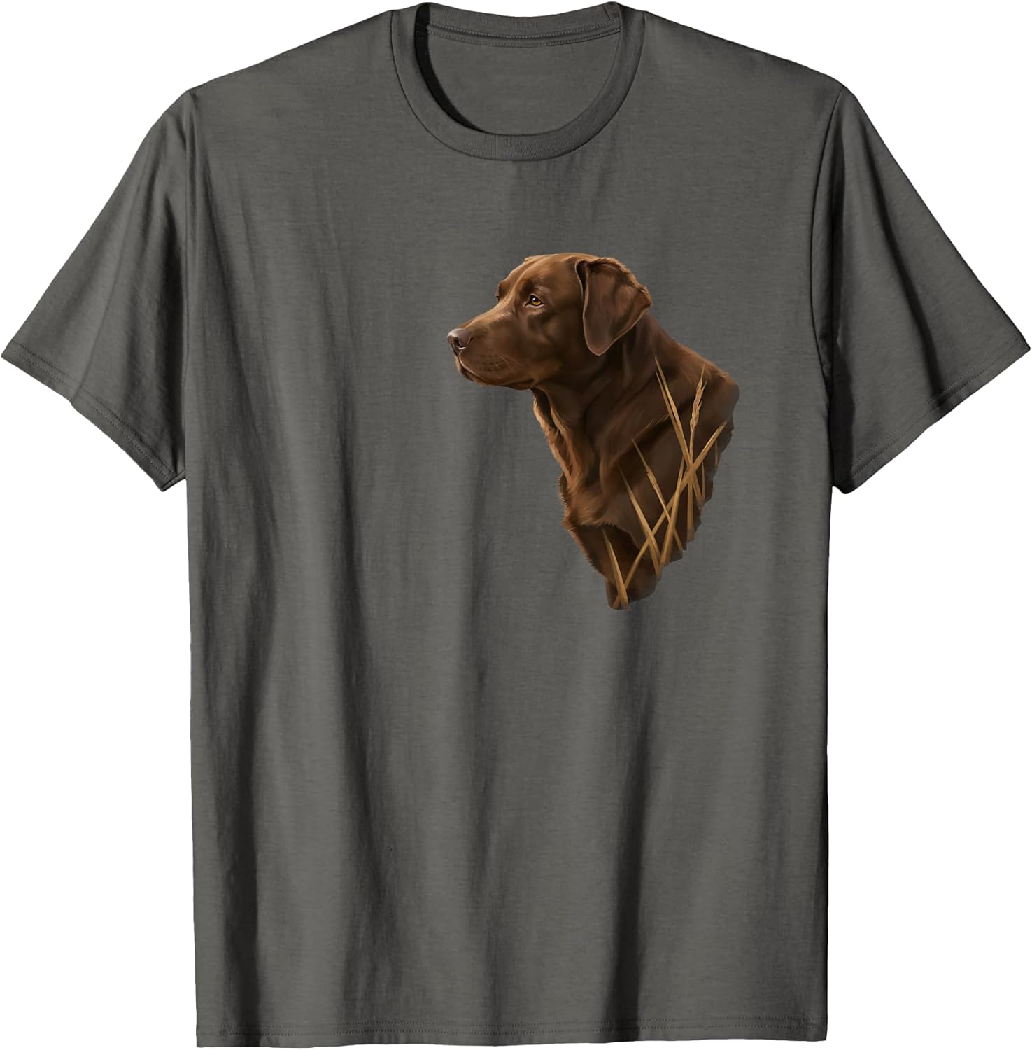 Chocolate Lab Dad Hunting Retriever Dog Lover Men Duck T-Shirt