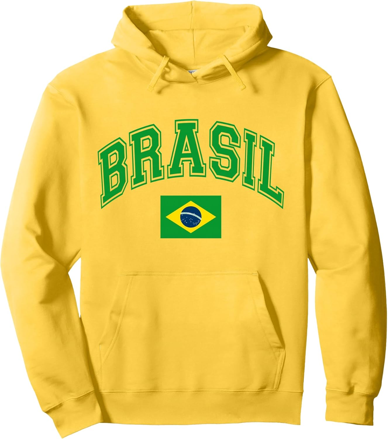 Brazil Brazilian Flag Brasil Graphic Pullover Hoodie