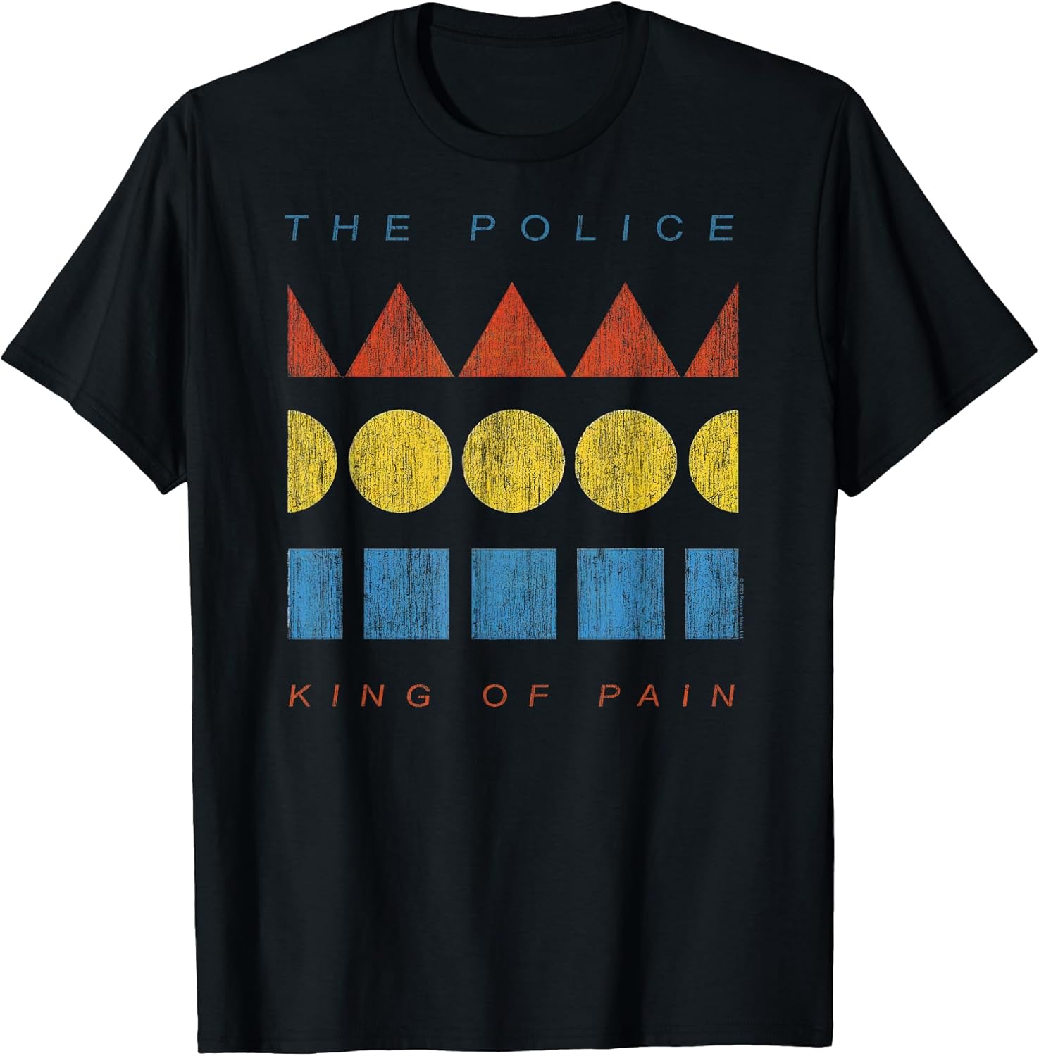 Official The Police King of Pain Rock Music Band T-Shirt