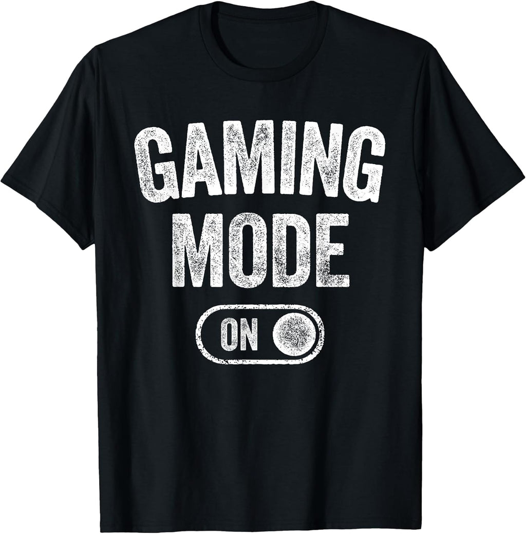 Gaming Mode On Funny Gamer Gift Men Kids Streamer Gaming T-Shirt