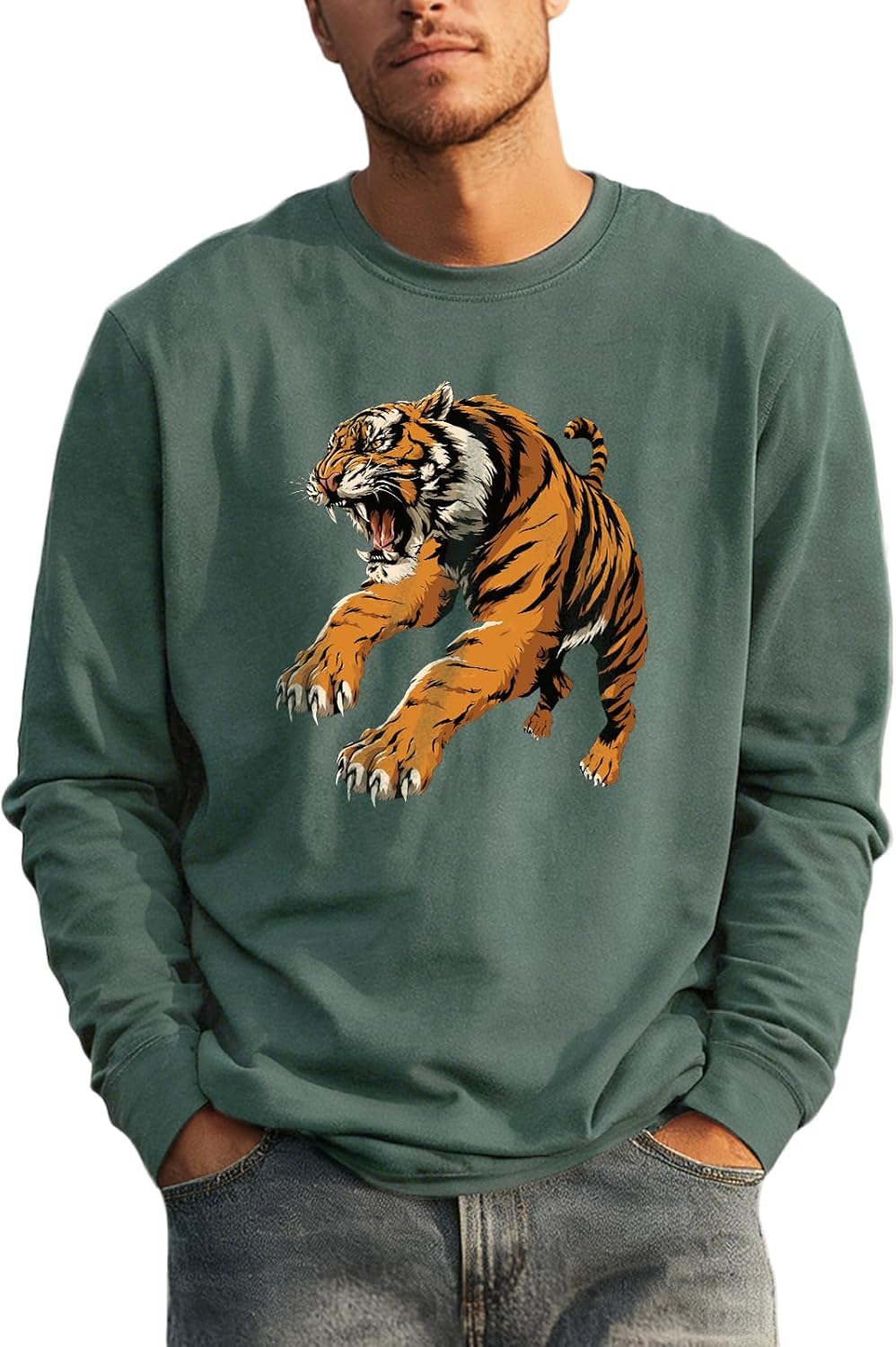 Oversized Solid Cotton Blend Graphic Mens Hoodies Pullover Crewneck Long Sleeve Loose Fit Soft Sweatshirts