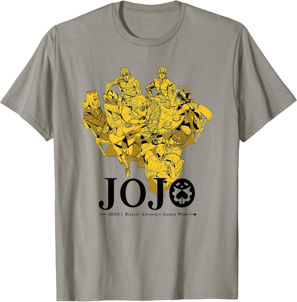 Golden Wind Bruno's Gang Gold Anime T-Shirt