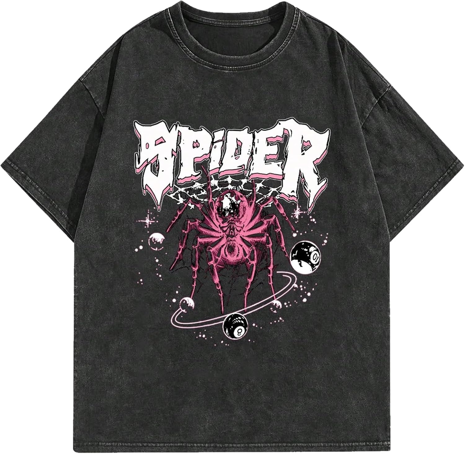 Graphic Tees Streetwear Tshirts Vintage Unisex Cotton Acid Washed Oversized T-Shirts Summer Clothes Tops for Men