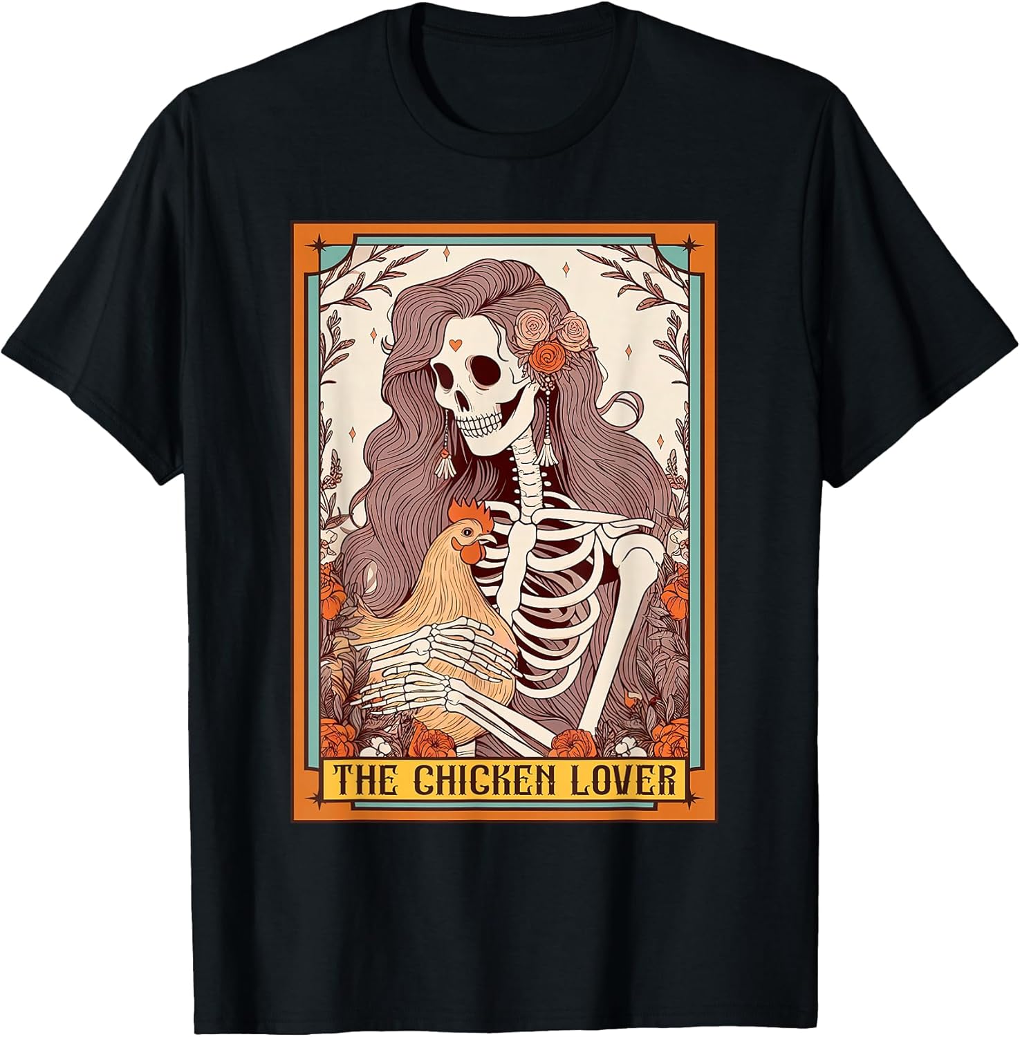 Funny Vintage Farmer Crazy Chickens Lady
