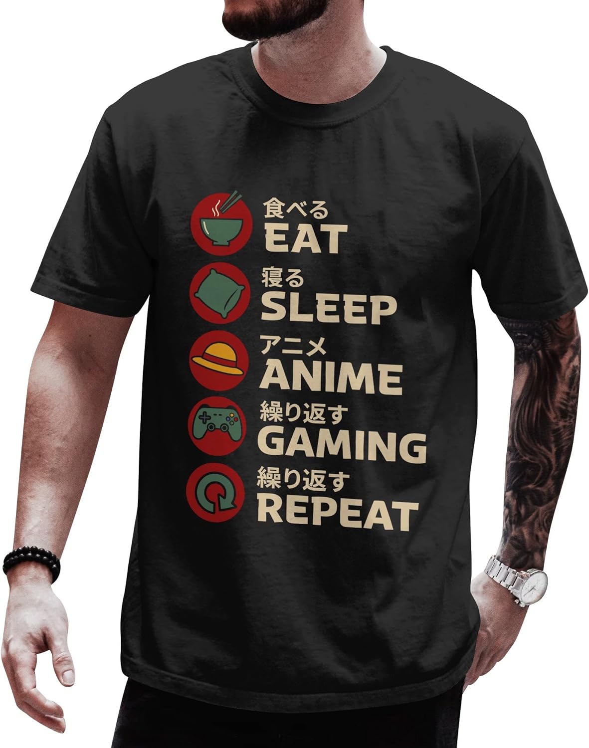 Anime Sushi Cat Shirt for Women - Japanese Shirts for Men for Anime Lovers
