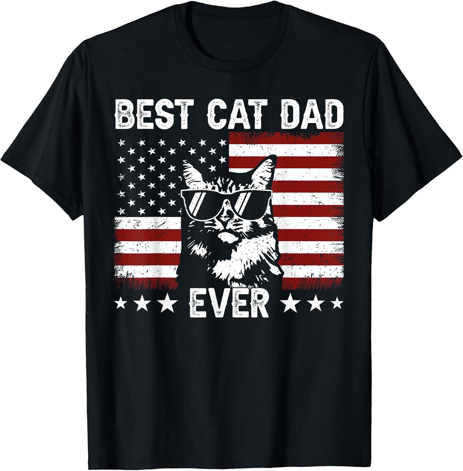 Best Cat Dad Ever Funny Cat Dad Lover Father's Day Cat Daddy T-Shirt