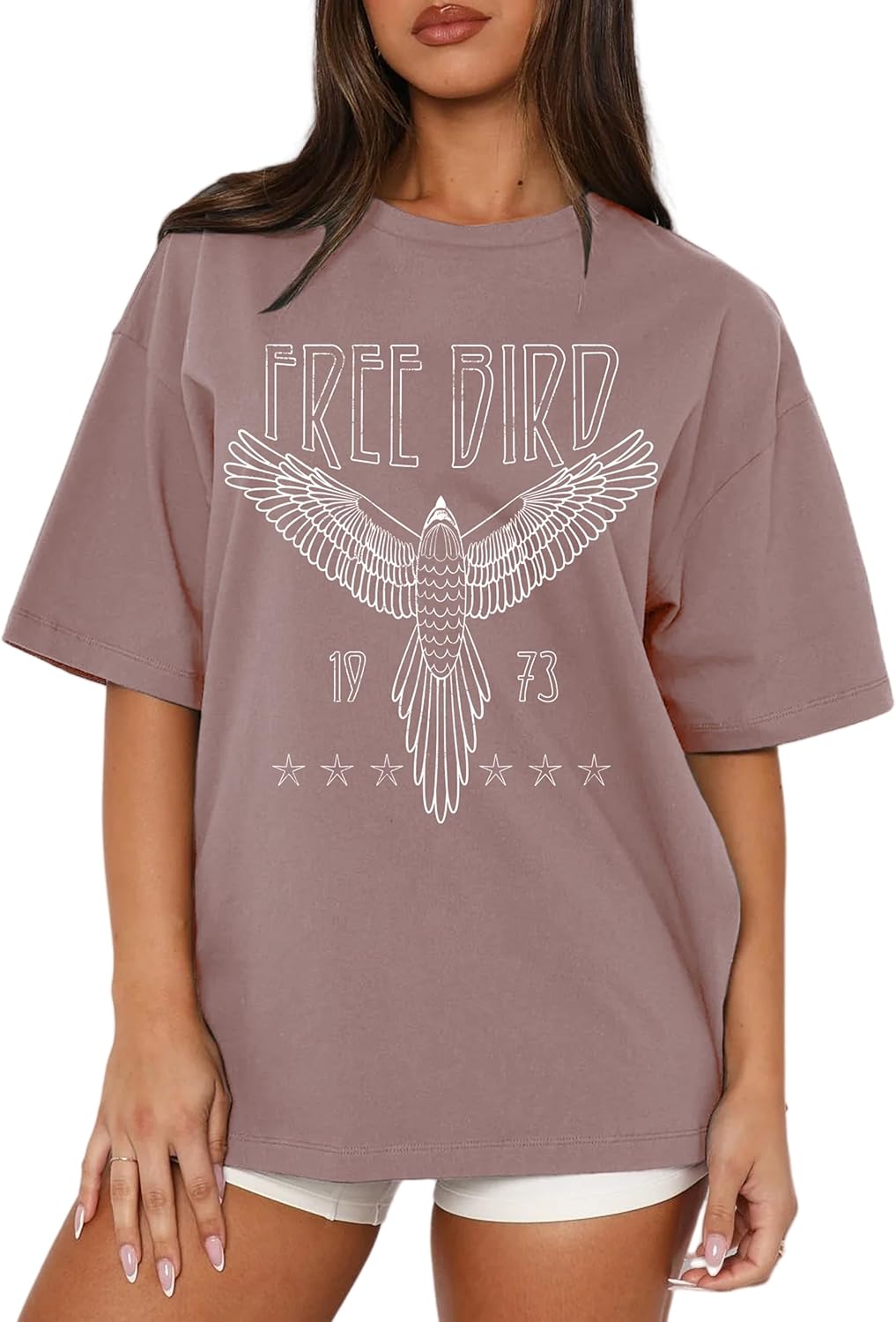 Women Boho Cow Skull T-Shirts Western Cowgirls Graphic Crewneck Shirts Country Concert Short Sleeve Outfits