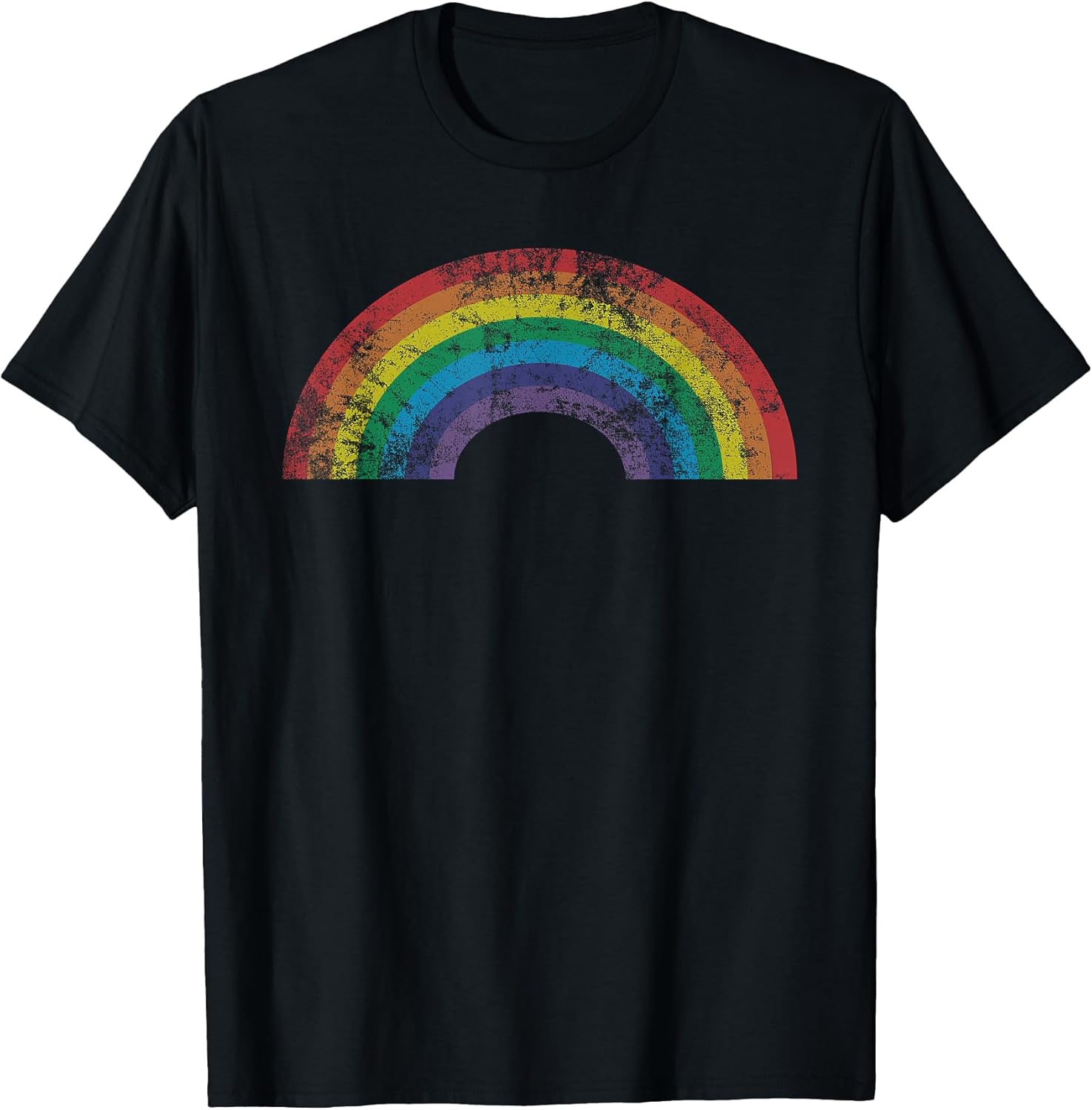 Rainbow Vintage 80's Retro Style Women Men Girls Gift T-Shirt