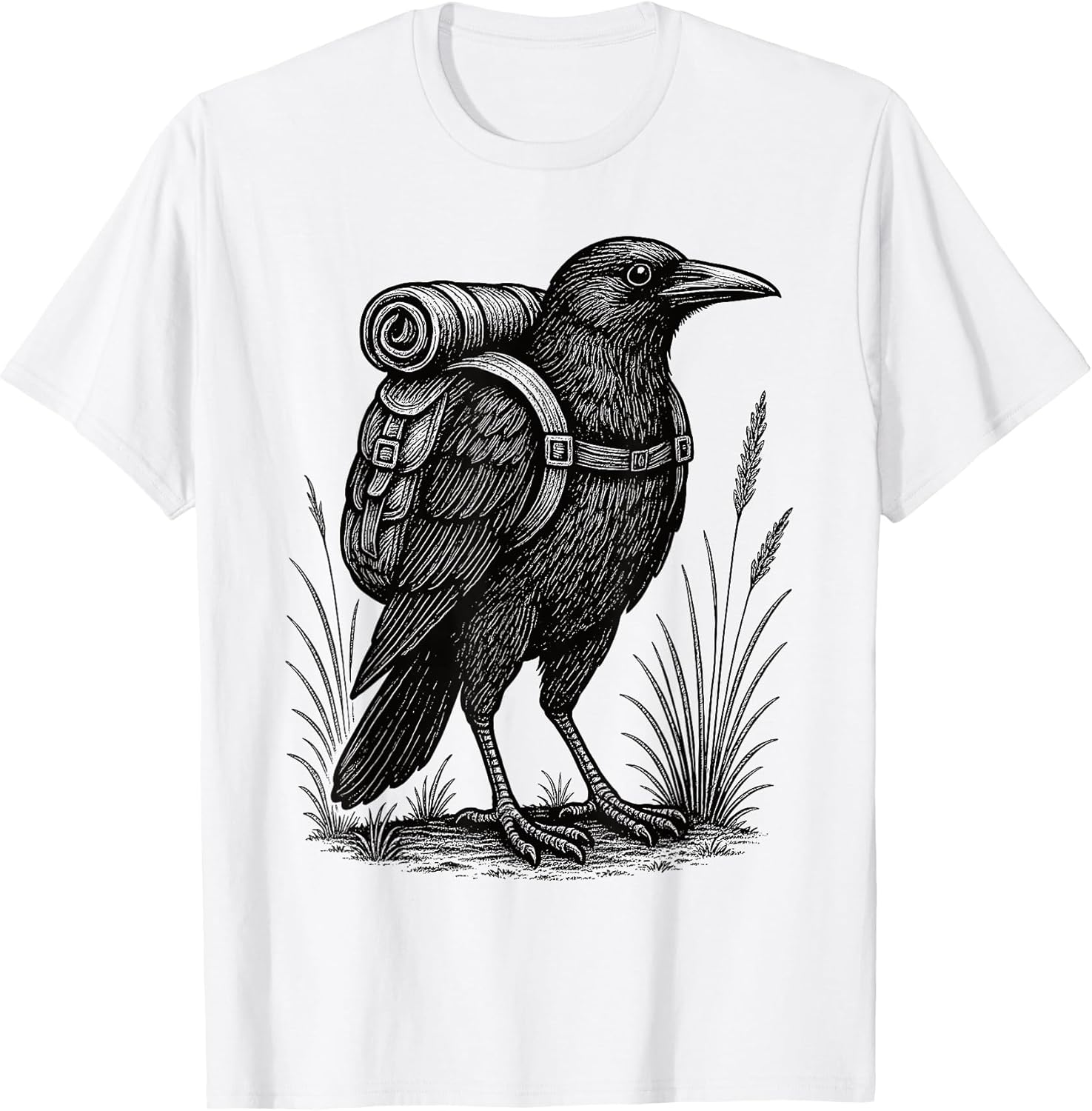 Crow Hiker Trekking Hike Merch.