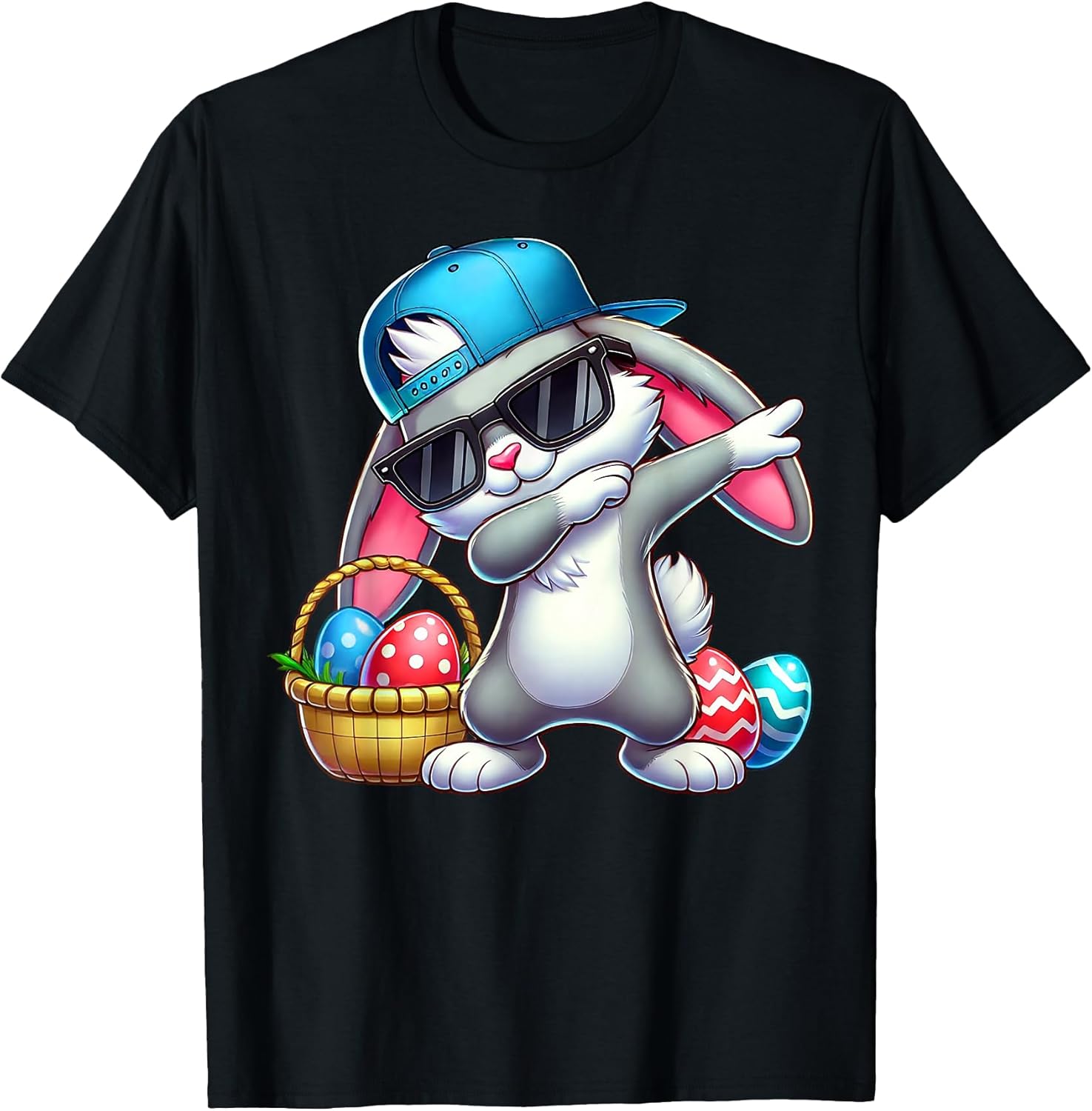 Happy Easter Shirts Dabbing Bunny Toddler Boys