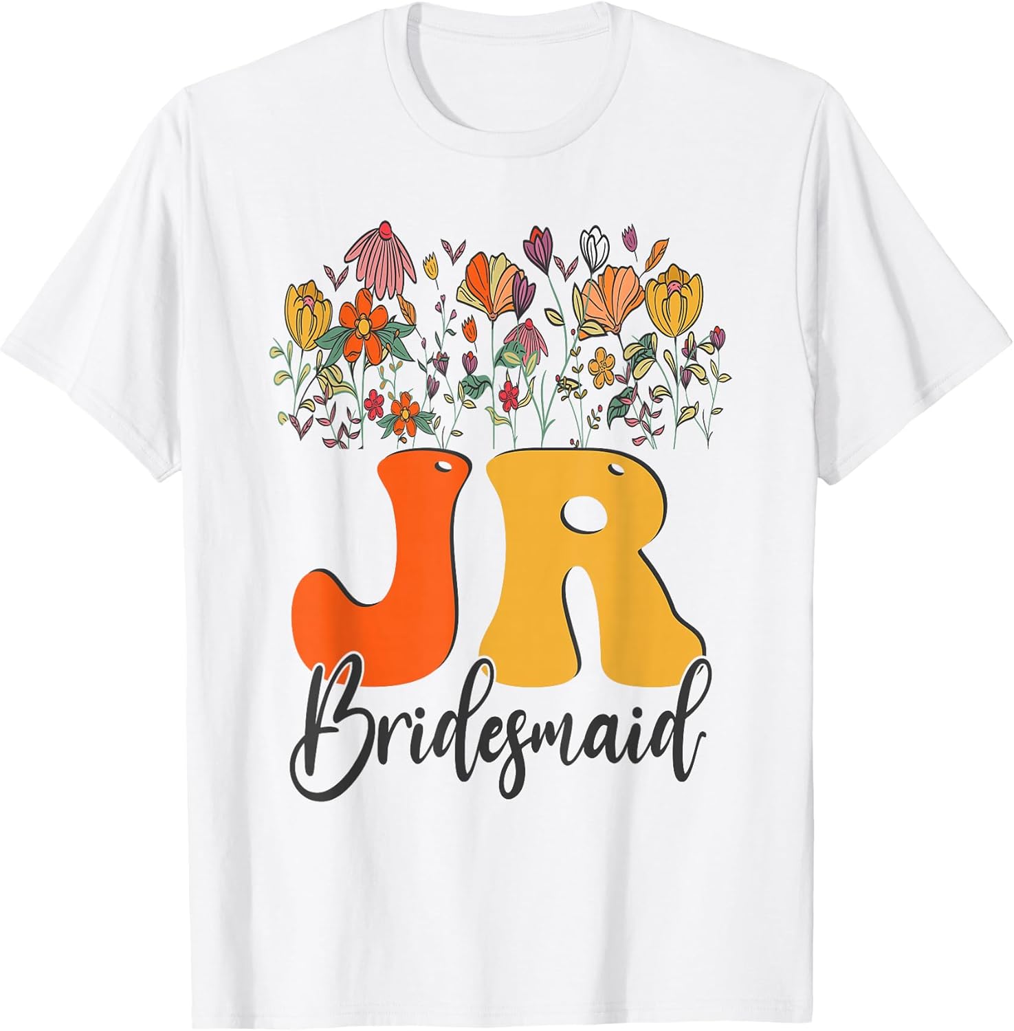 Groovy Junior Bridesmaid Retro Wildflower Gifts