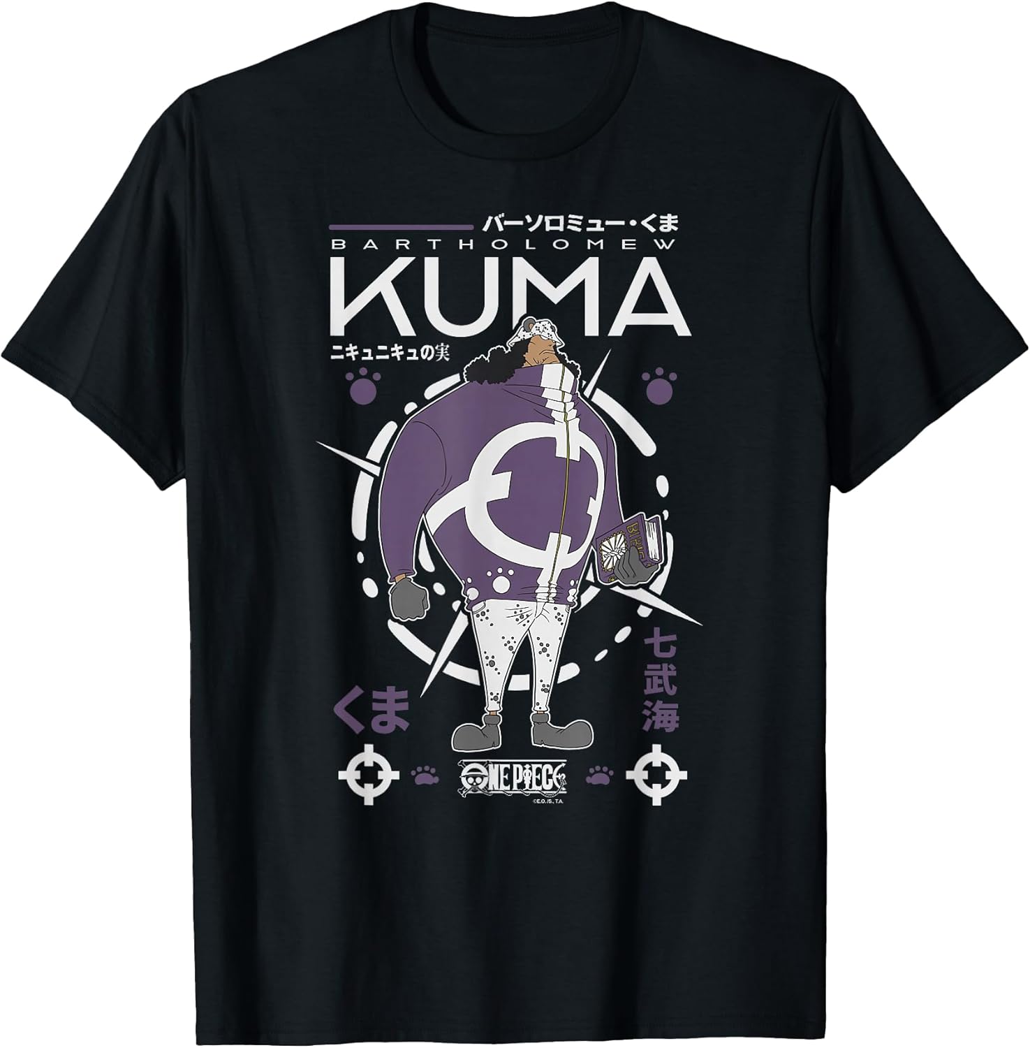 Anime Bartholomew Kuma Buccaneer Pirate T-Shirt