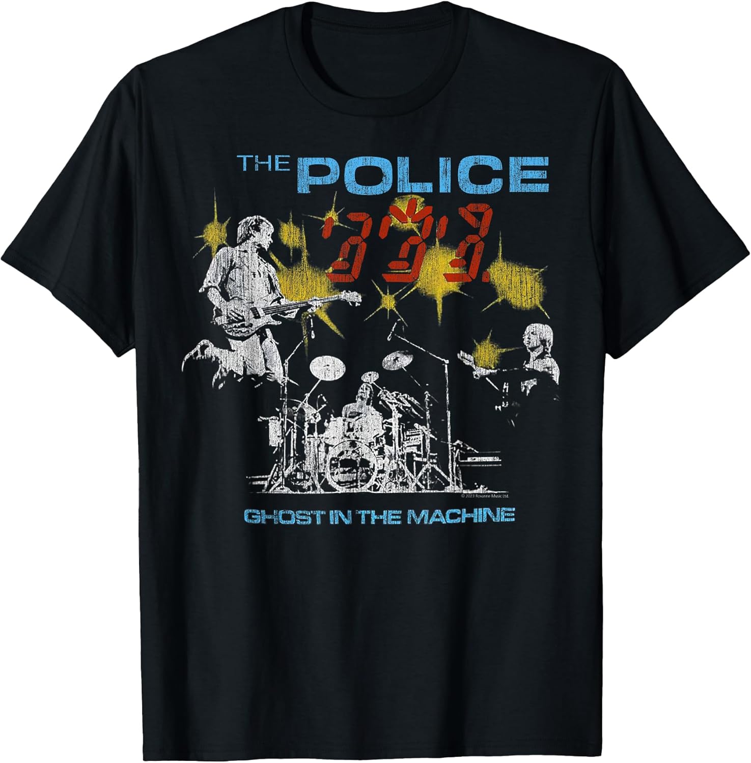 Official The Police Rock Music Band Ghost in The Machine T-Shirt