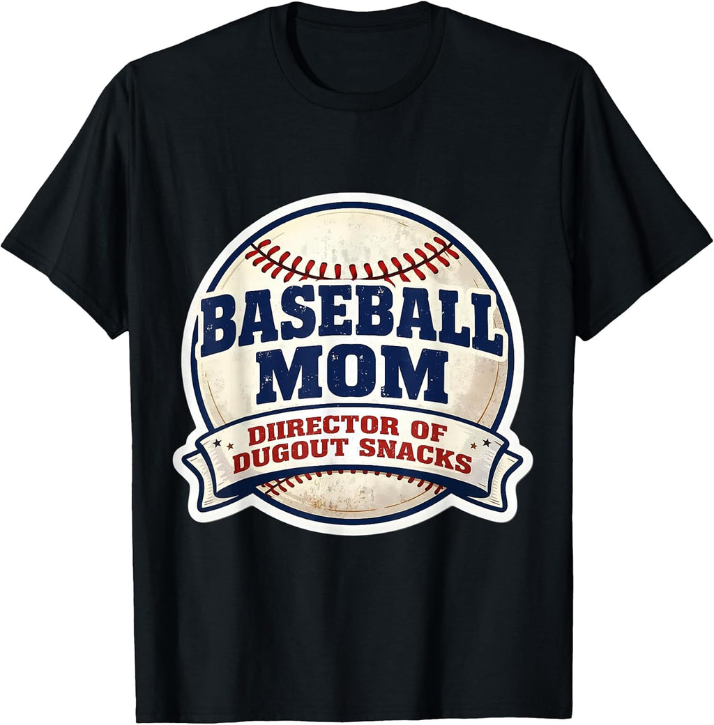 Baseball Mom Director Of Dugout Snacks Funny Merch
