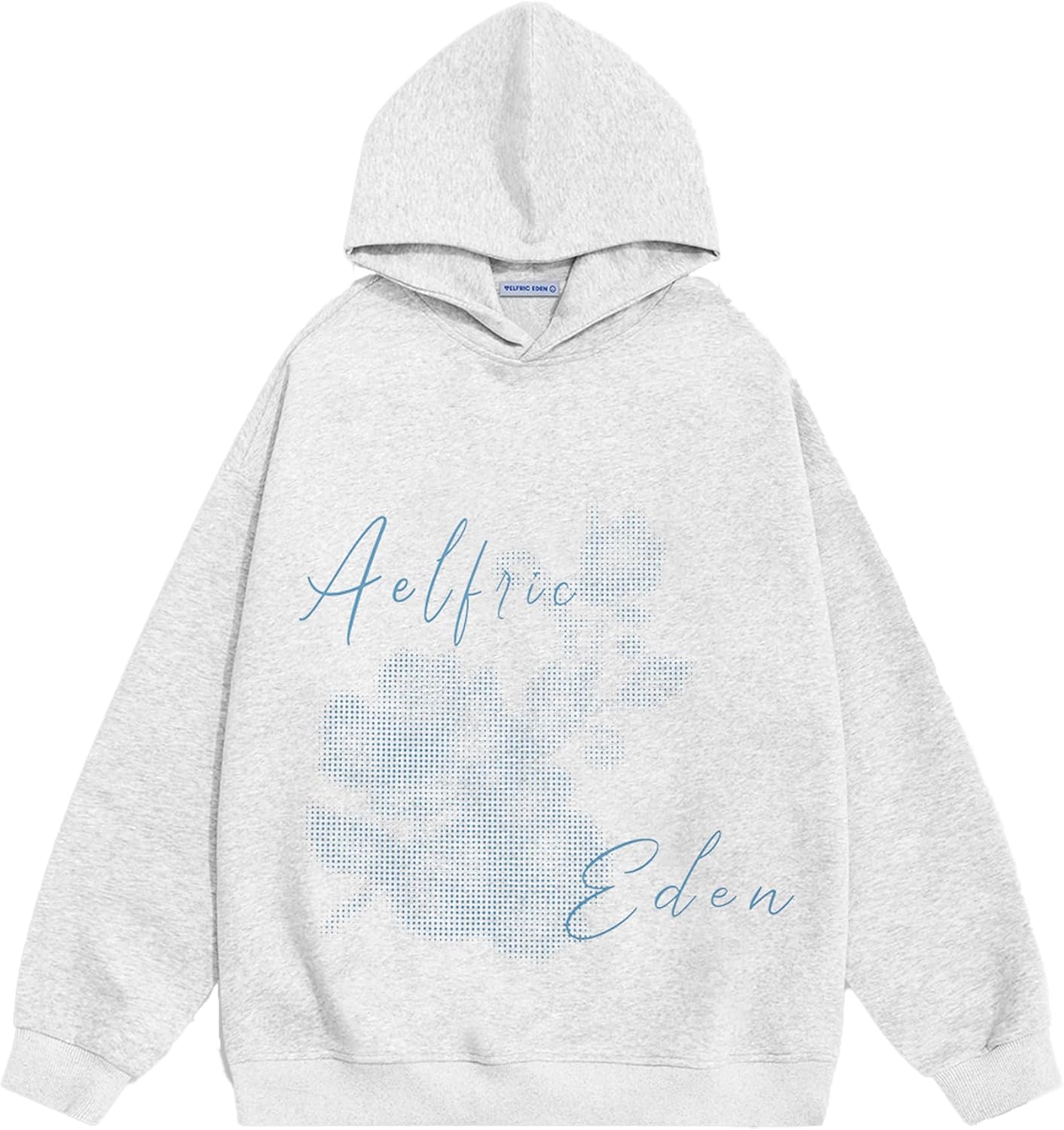 Blurring Flower Print Hoodie Womens Oversized Graphic Hoodies Y2K Floarl Solid Pullover Hooded Sweatshirt Unisex