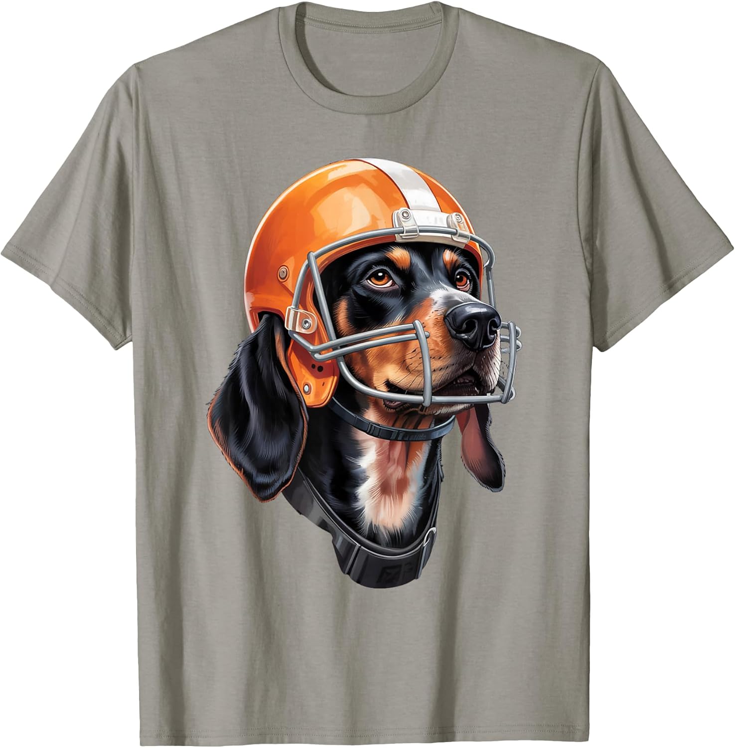 Tennessee Coonhound Dog Sport Lovers Orange Football T-Shirt