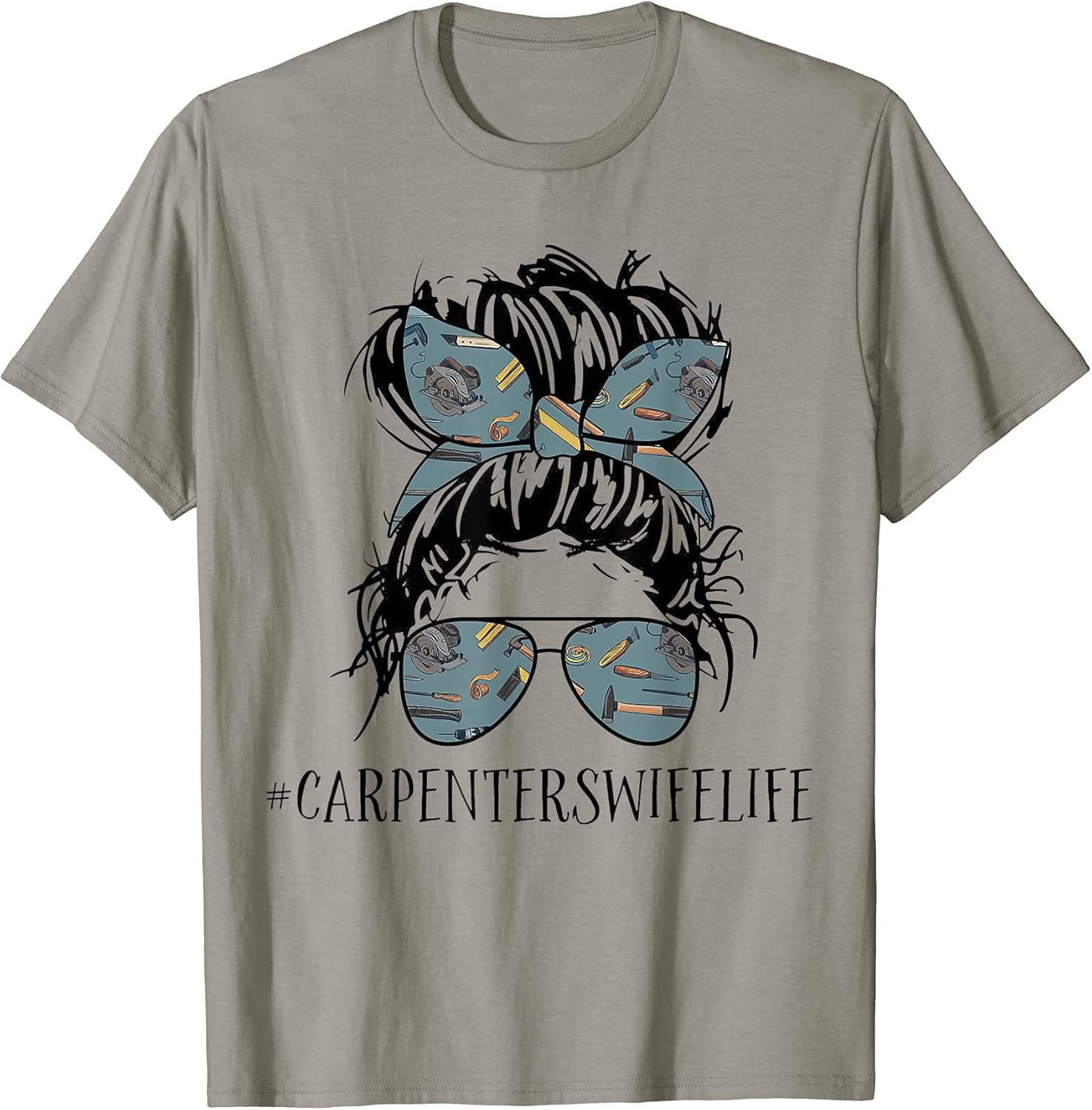 Carpenters Wife Life Messy Bun Carpenter By Merch