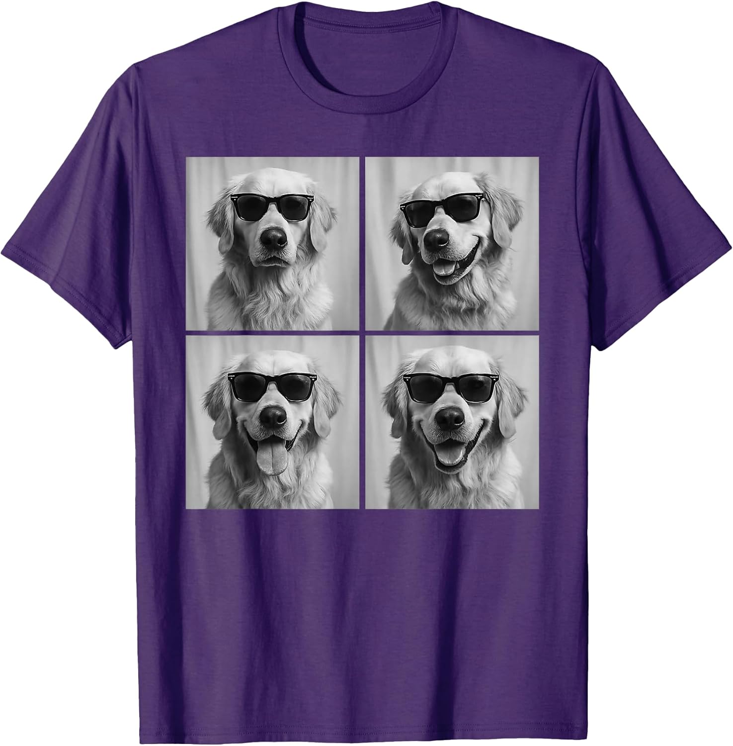 Funny Golden Retriever Lover Cute Golden Dog Photo Booth T-Shirt