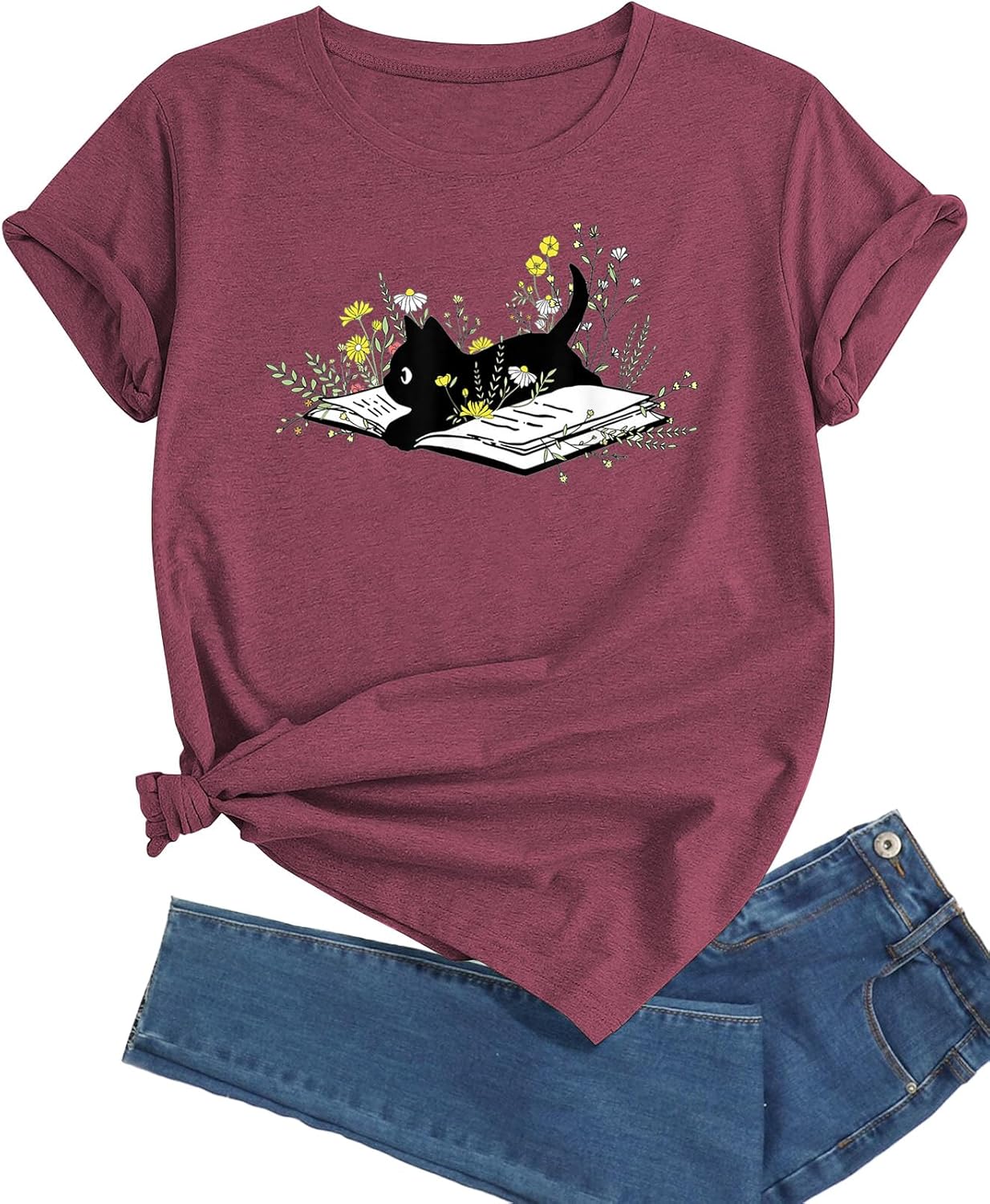Women's Shirt Funny Graphic Tshirt Casual Short Sleeve Tee Tops