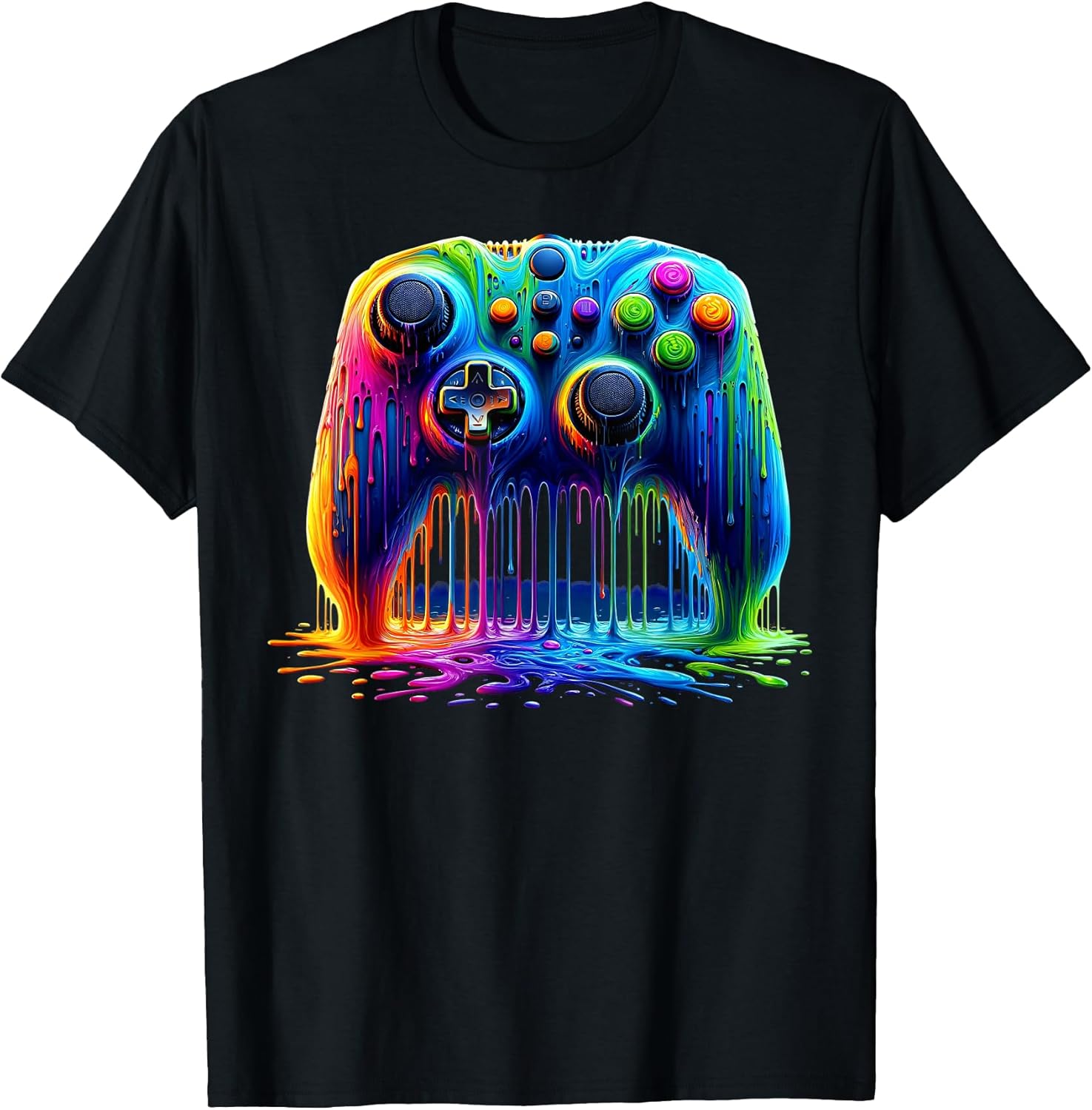 Colorful Passion for Gaming Gamer Graphic Design T-Shirt
