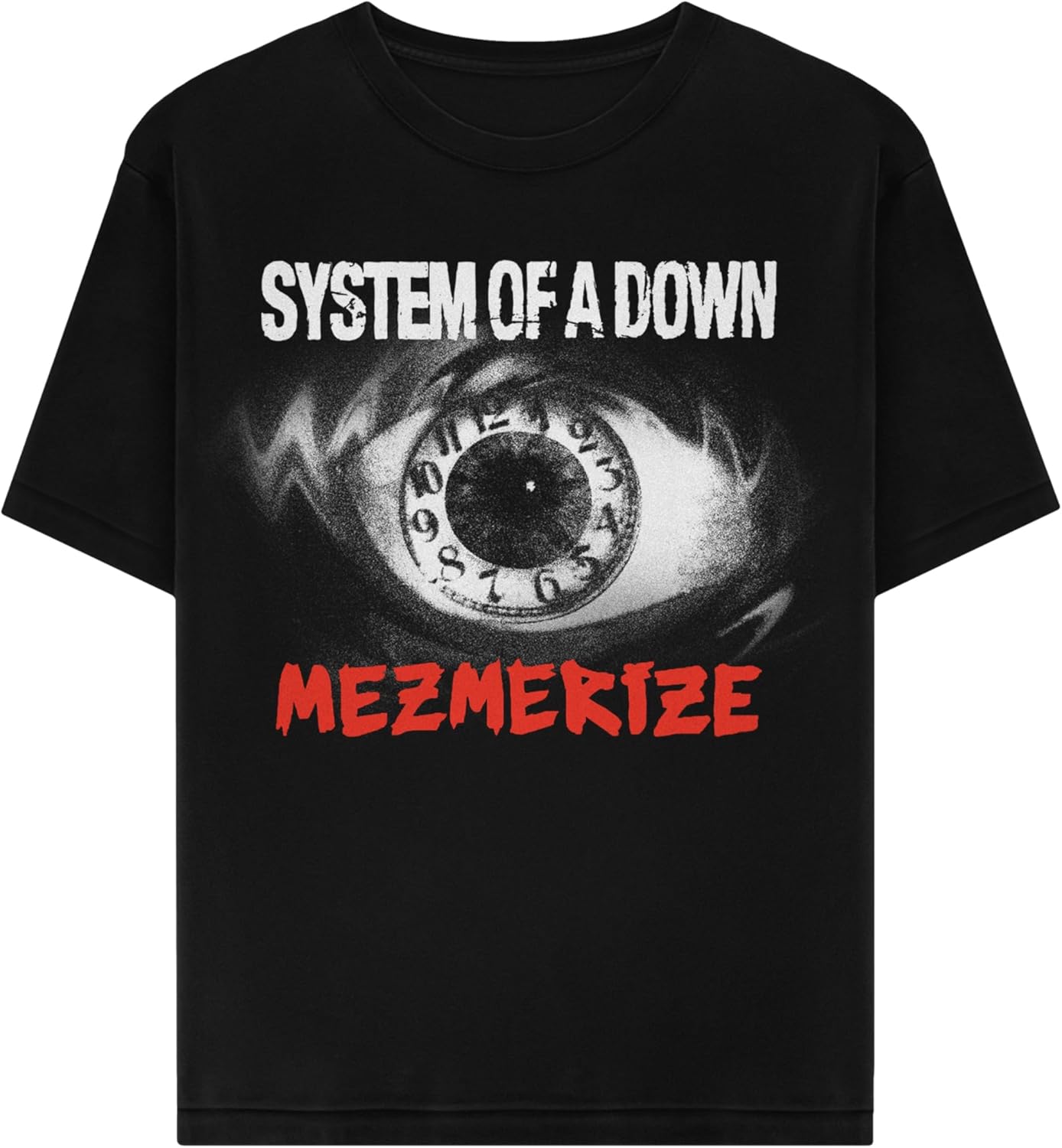 System of a Down Band T Shirt Mesmerize Adult Black Short Sleeve Heavy Metal Music Graphic Tees