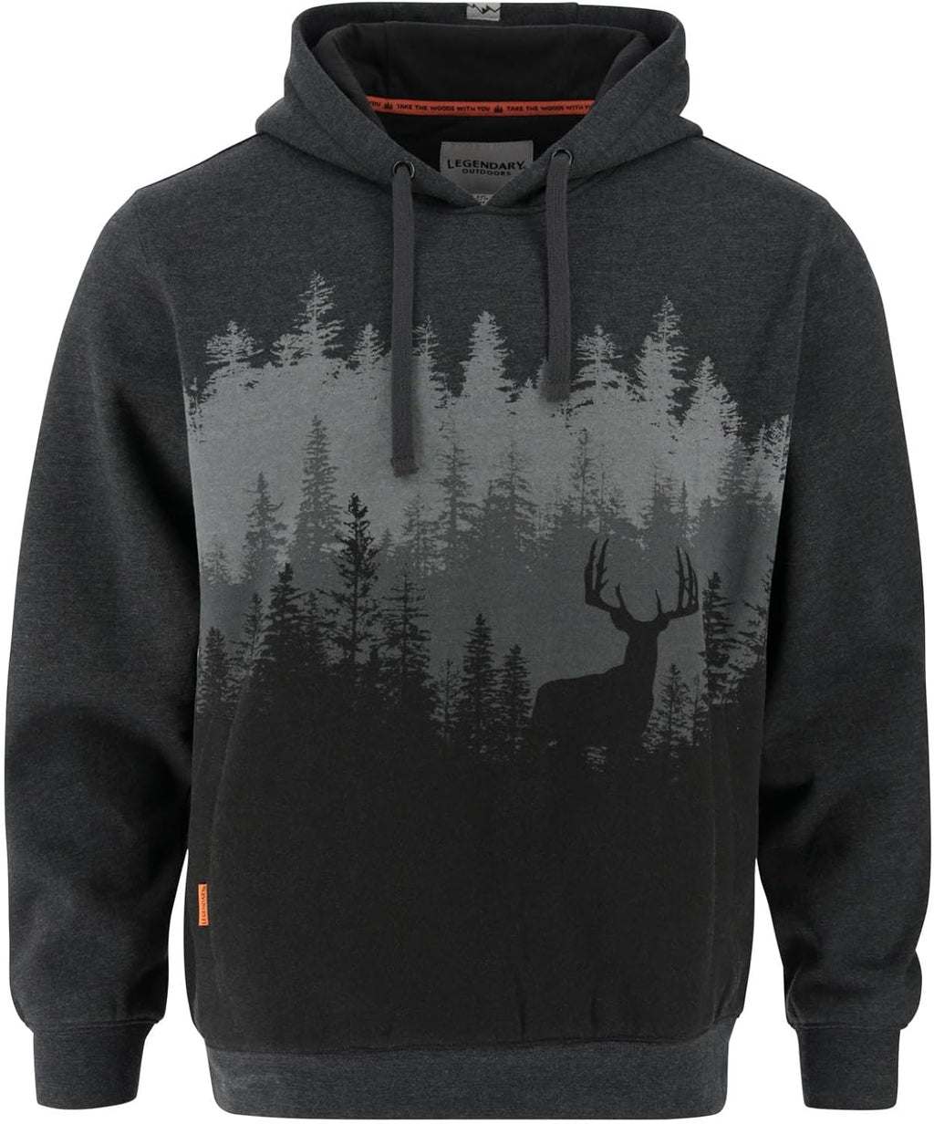 Mens Printed Hoodie Pullover Hooded Sweatshirt