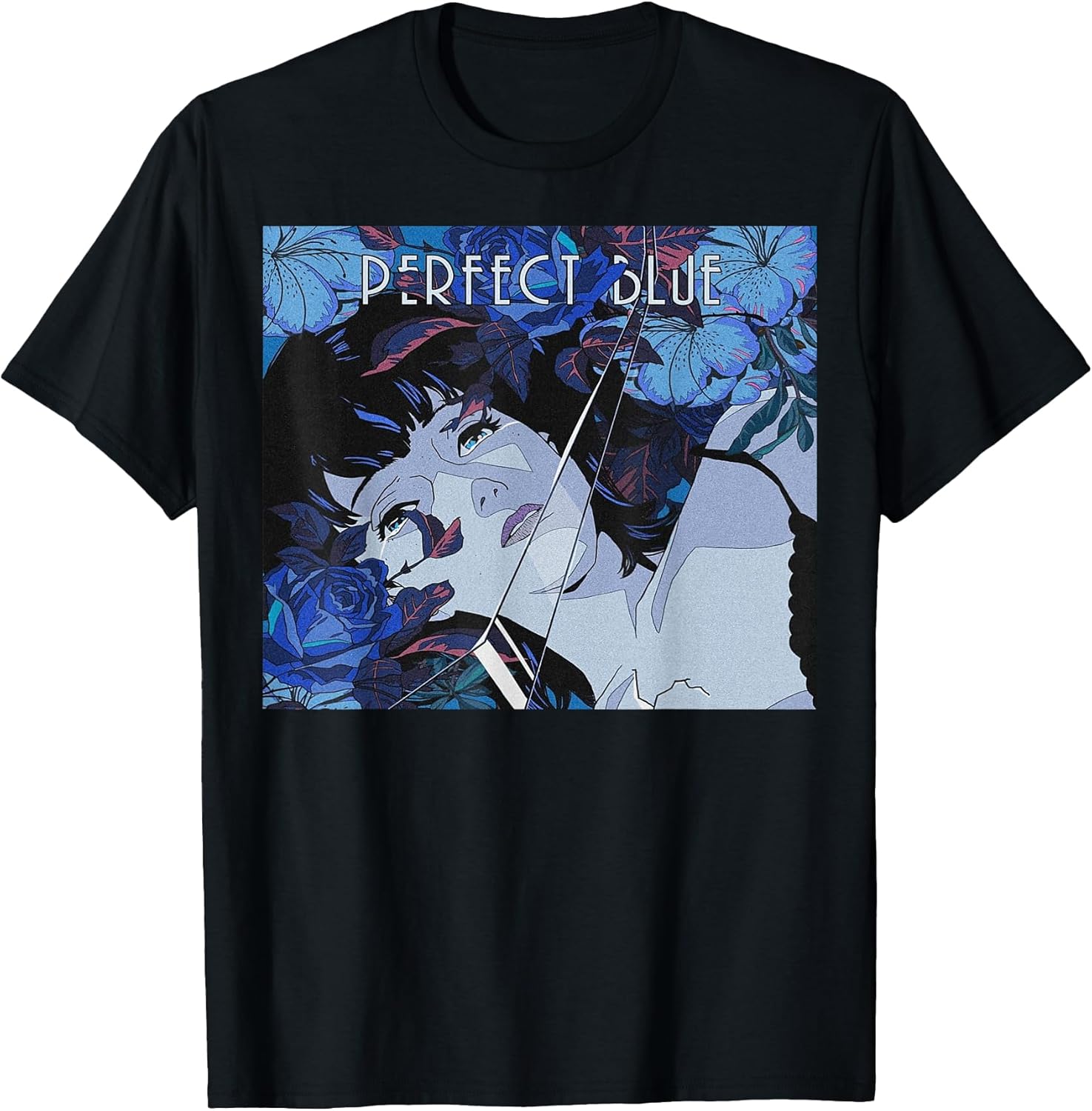 Japanese Anime Girl Perfect Blue T-Shirt Small
