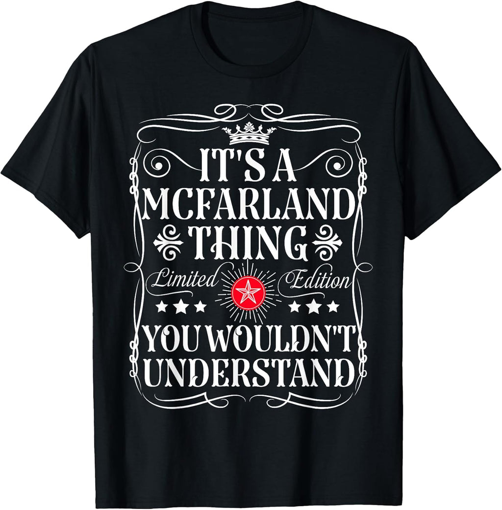 Funny Vintage Mcfarland Name T-Shirts And Gifts