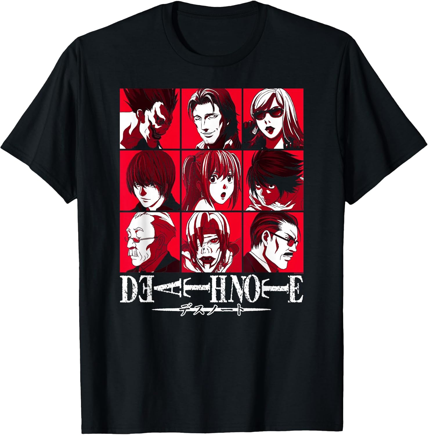 Character Pop Art Grid Anime T-Shirt
