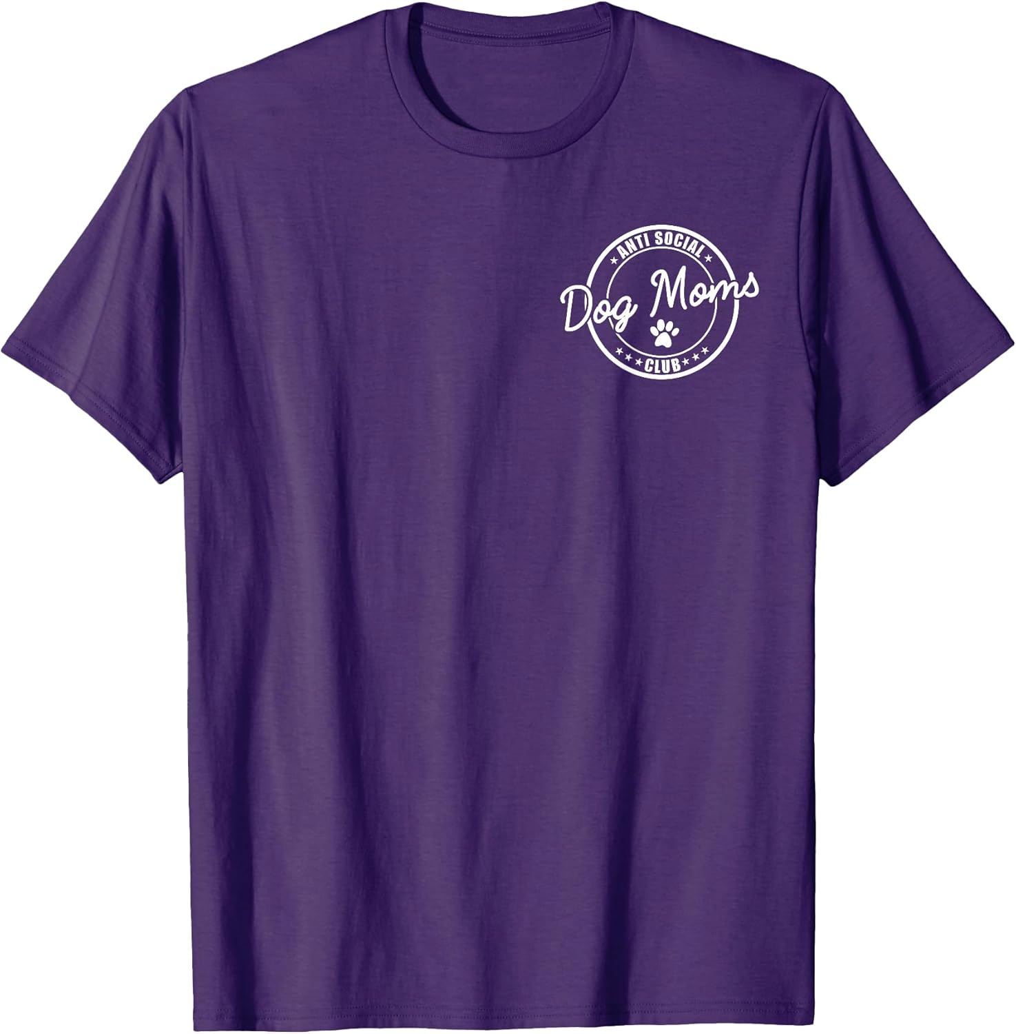 Anti Social Dog Moms Club Funny Introvert Dog Mom Dog Lover T-Shirt