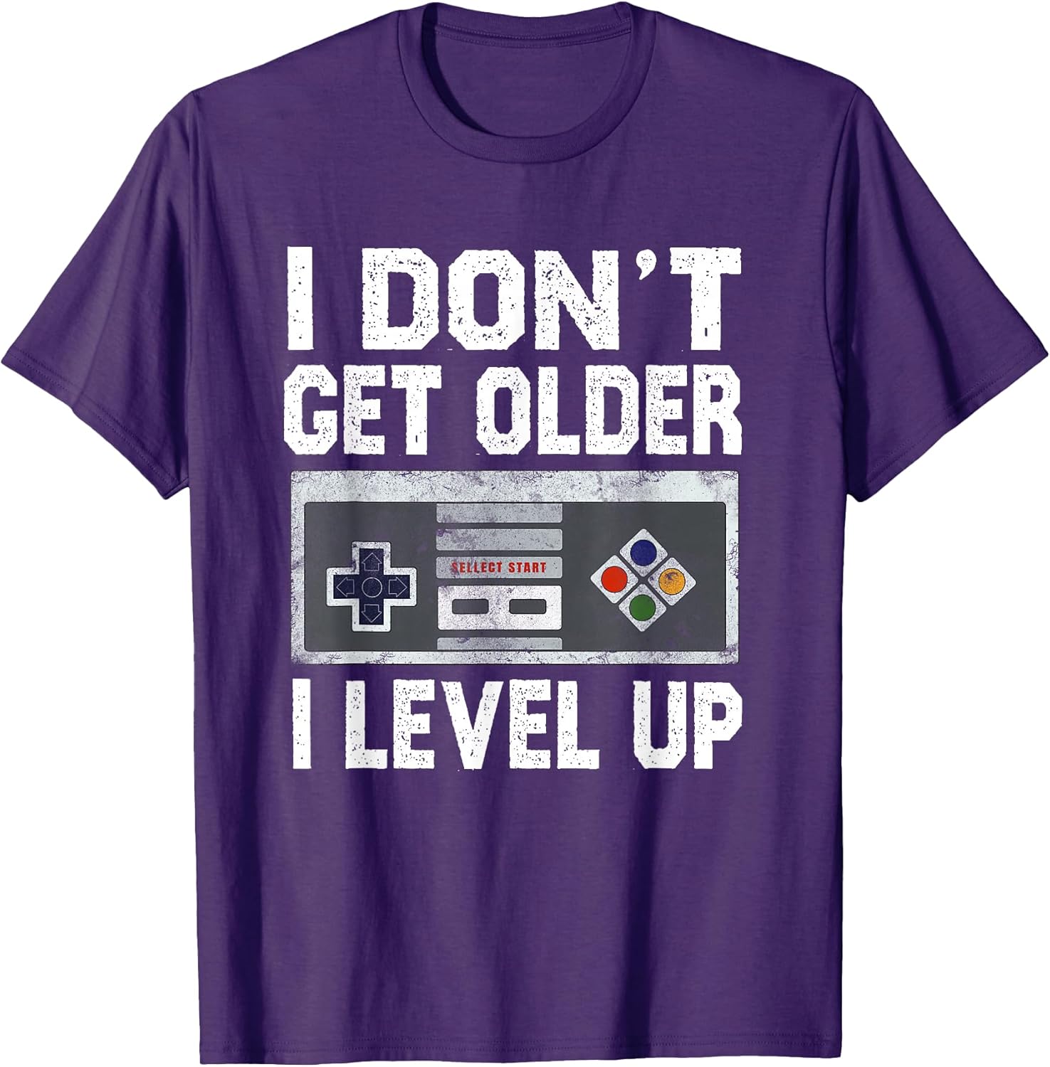 I Don't Get Older I Level Up Birthday Gamer Tee Funny Gaming T-Shirt
