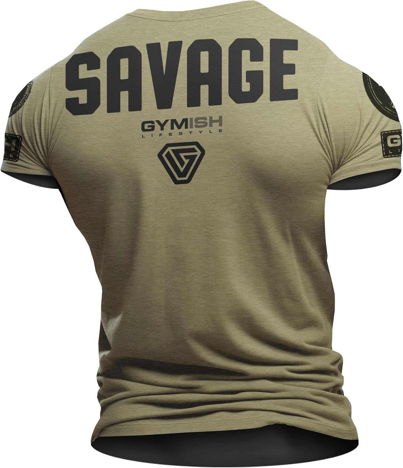 Savage Back Workout Gym Deadlift Lifting T-Shirt for Men Motivational Shirt