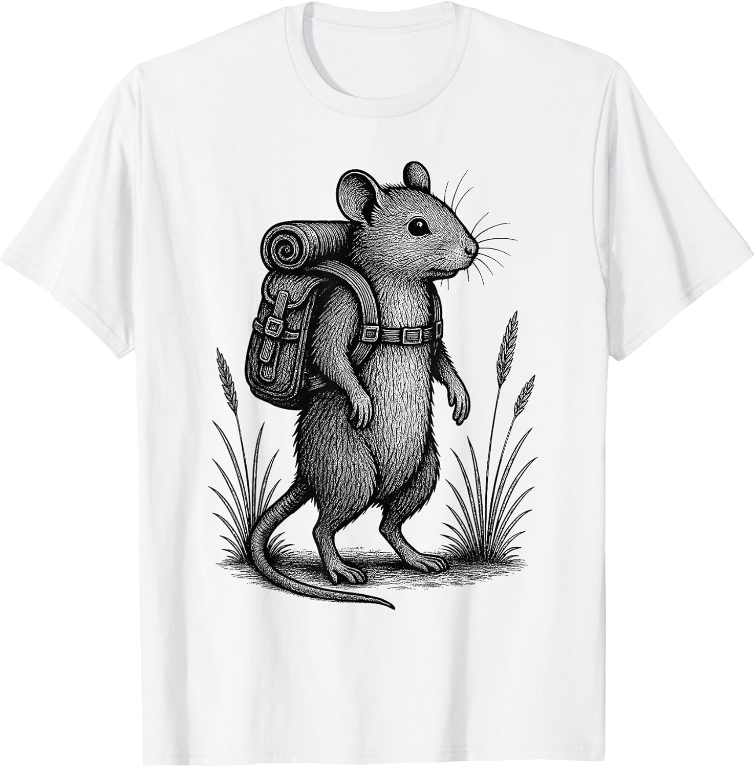 Mouse Hiker Trekking Hike Merch.