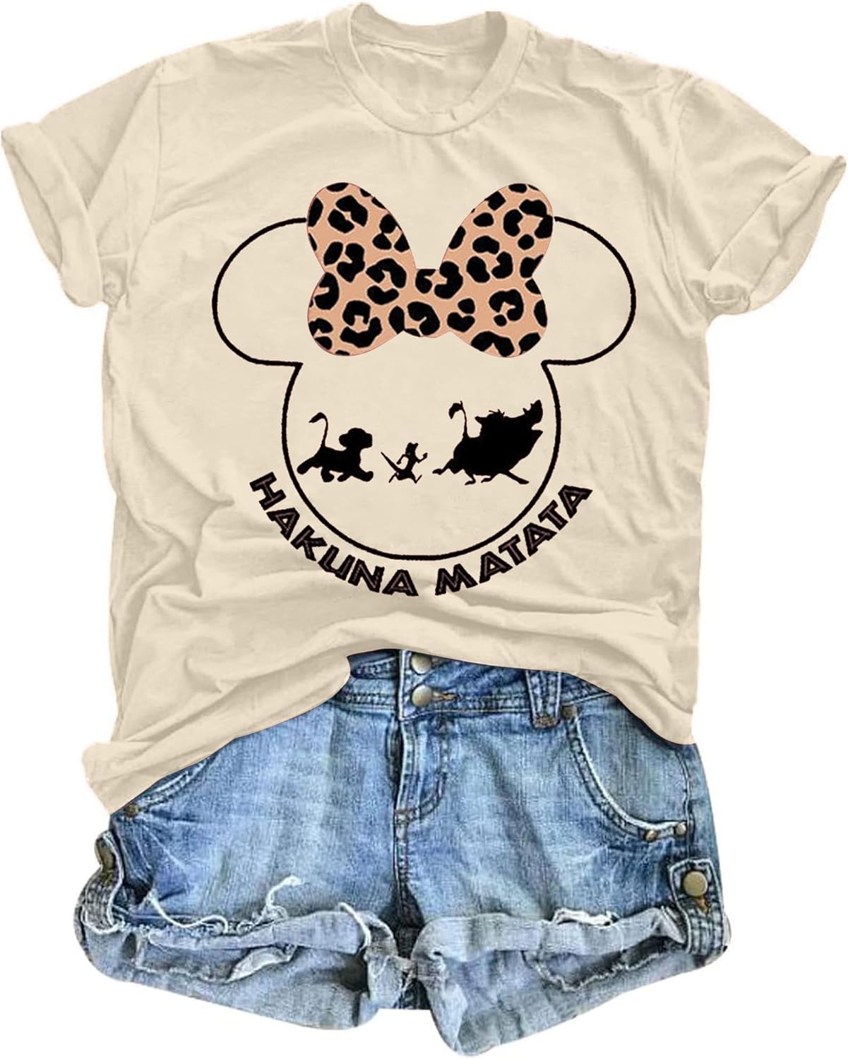 Magical Shirt for Women Hakuna Matata Animal Kingdom Shirts for Women Funny Vacation Holiday Graphic Tops